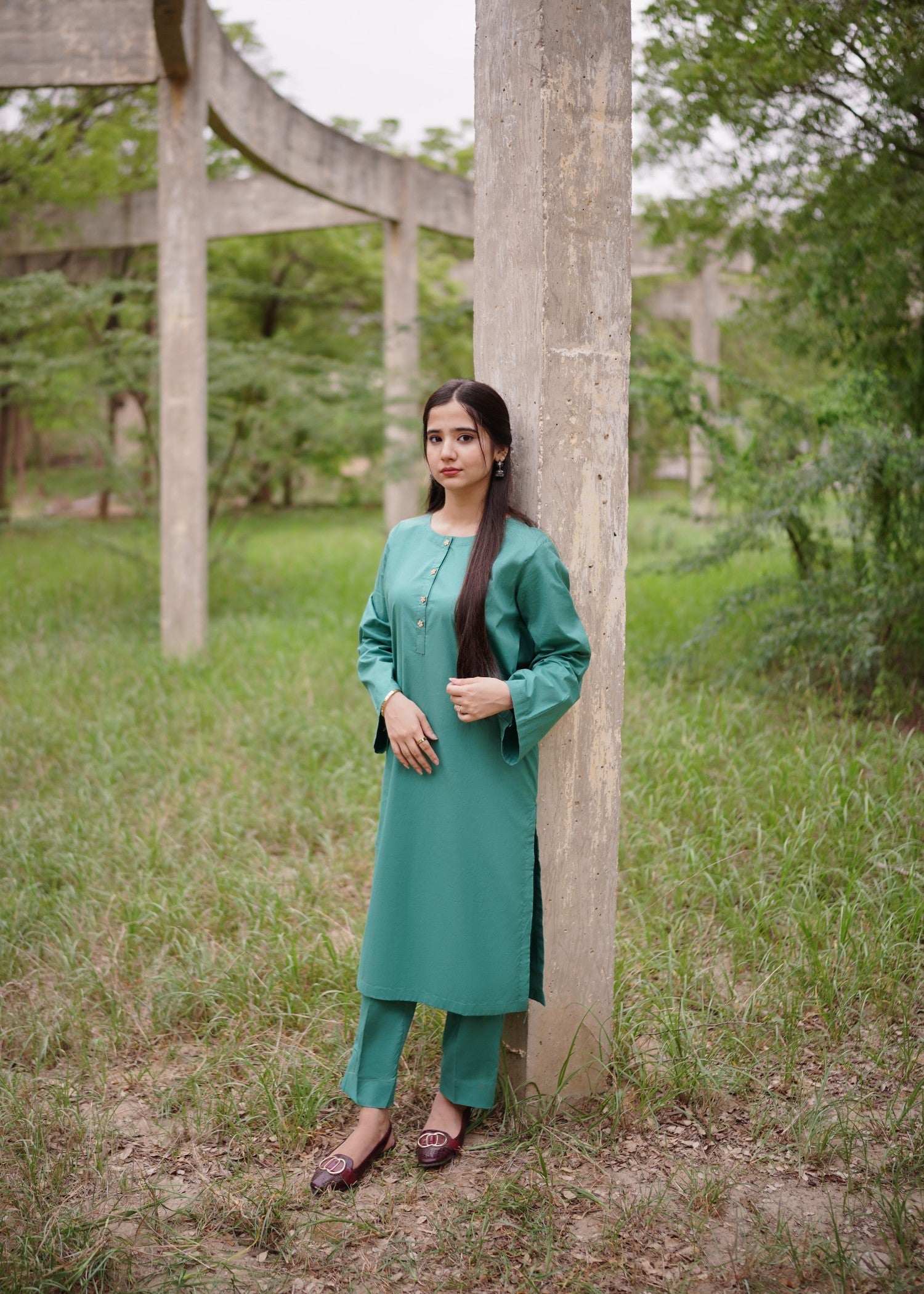 cotton Co Ord Sets in Sea green