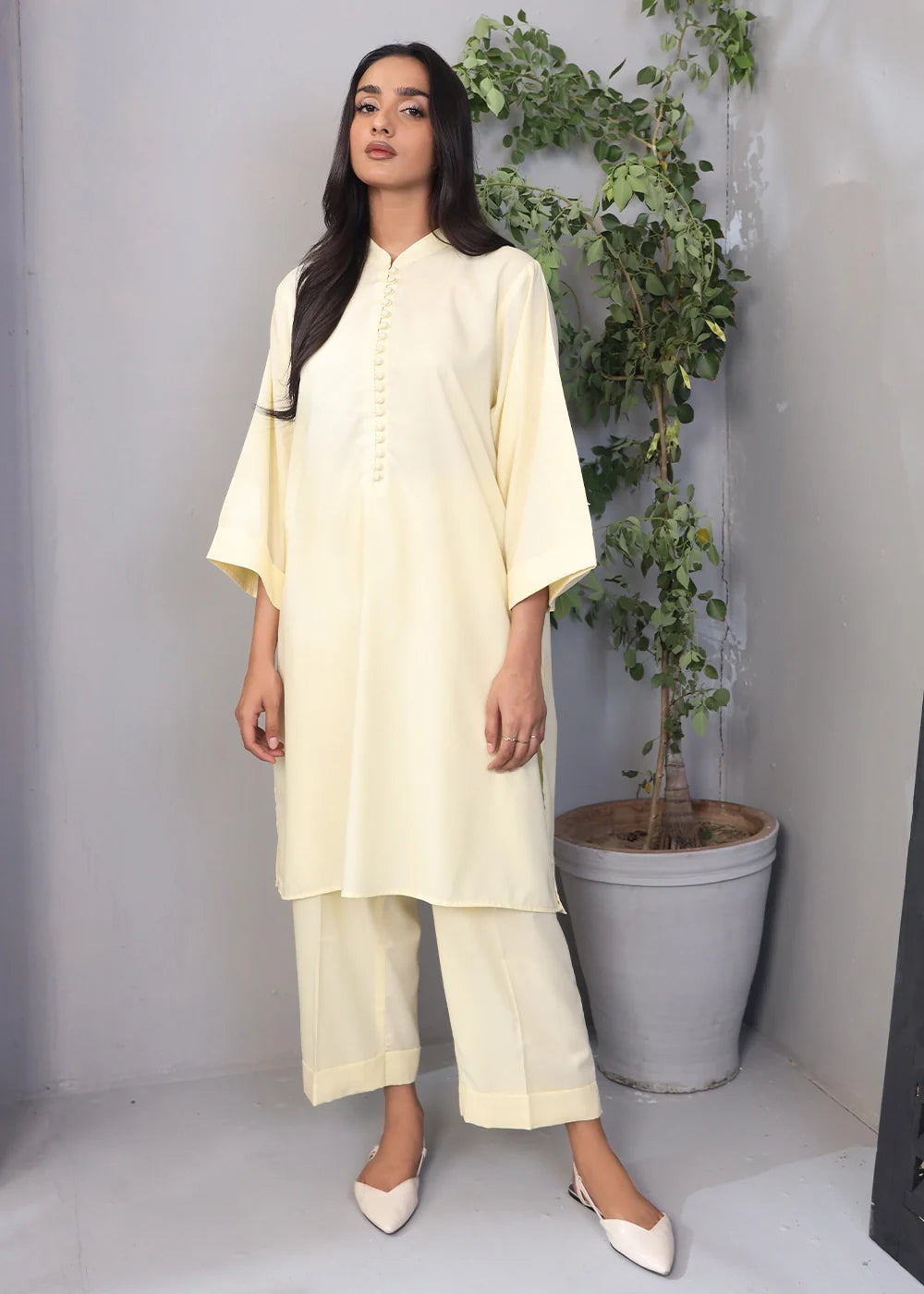 polyester Co Ord Sets in Beige