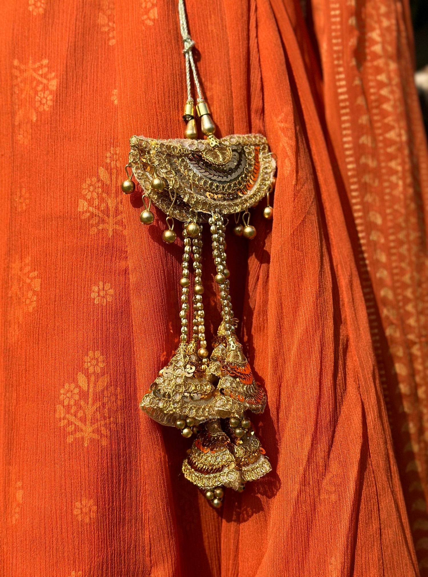 chiffon Angrakha in Orange