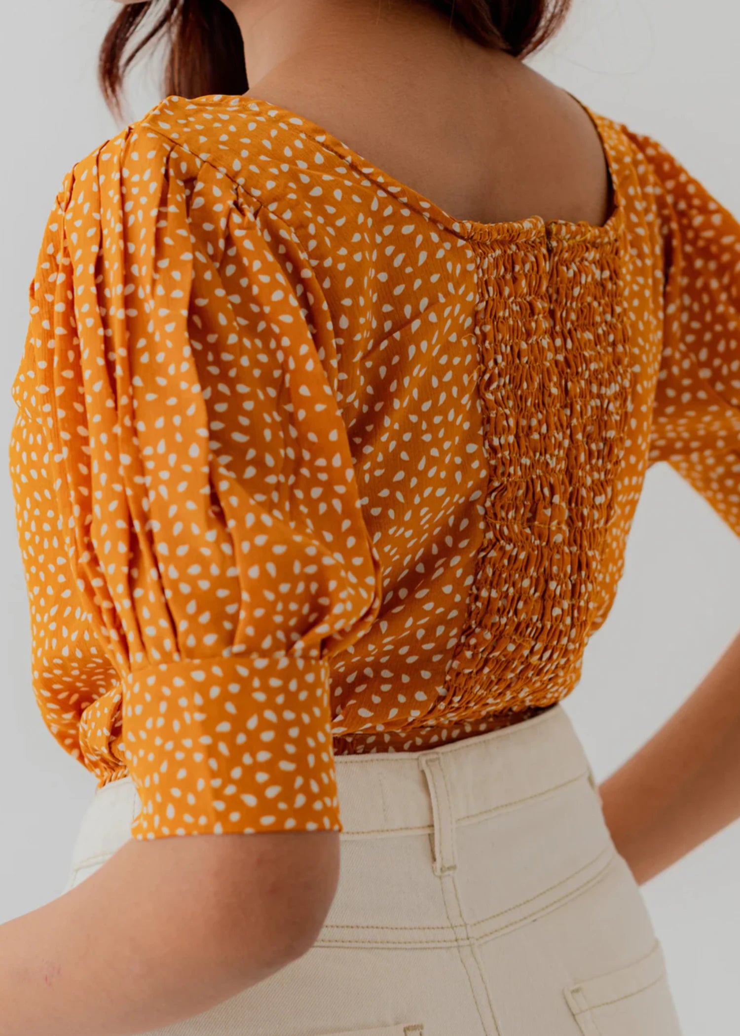 georgette Blouse in Mustard