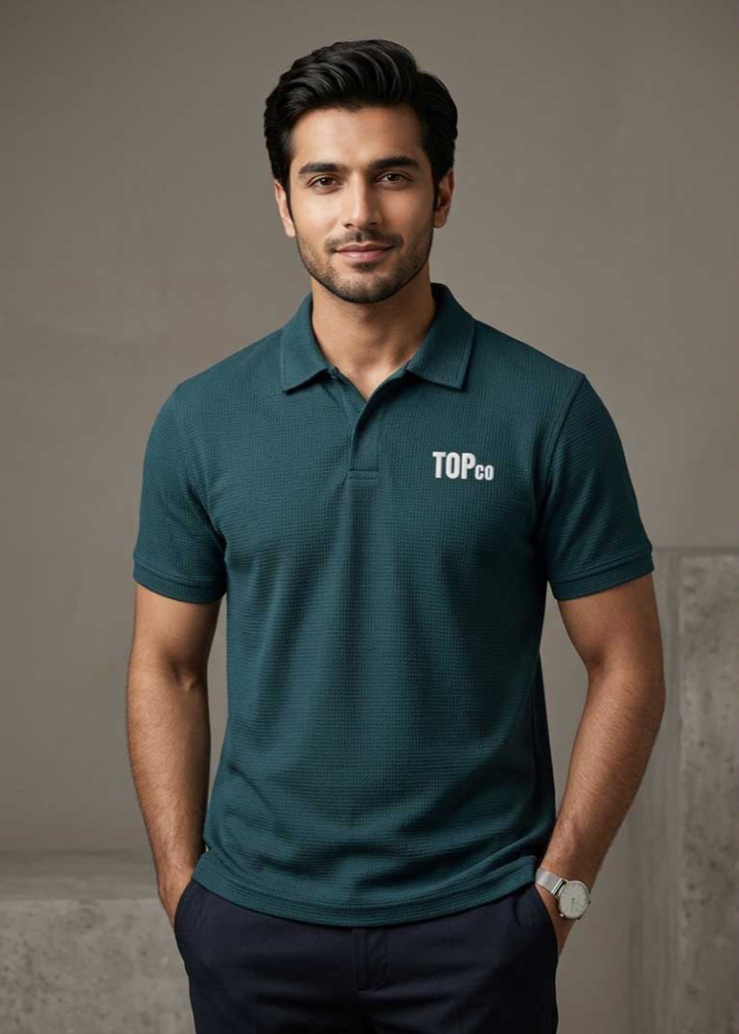 porque/pique T Shirt in Teal
