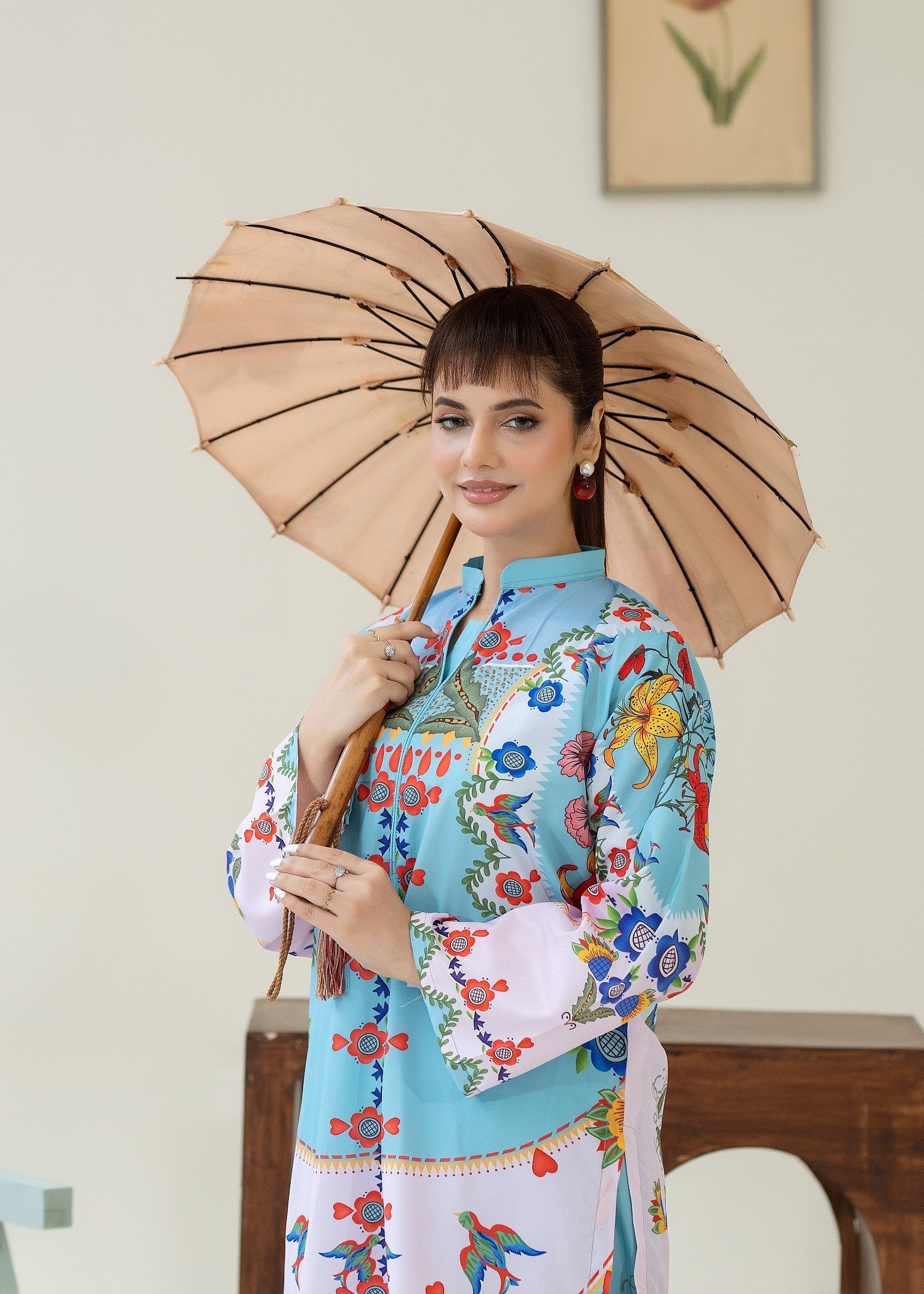 crepe Co Ord Sets in Sky blue