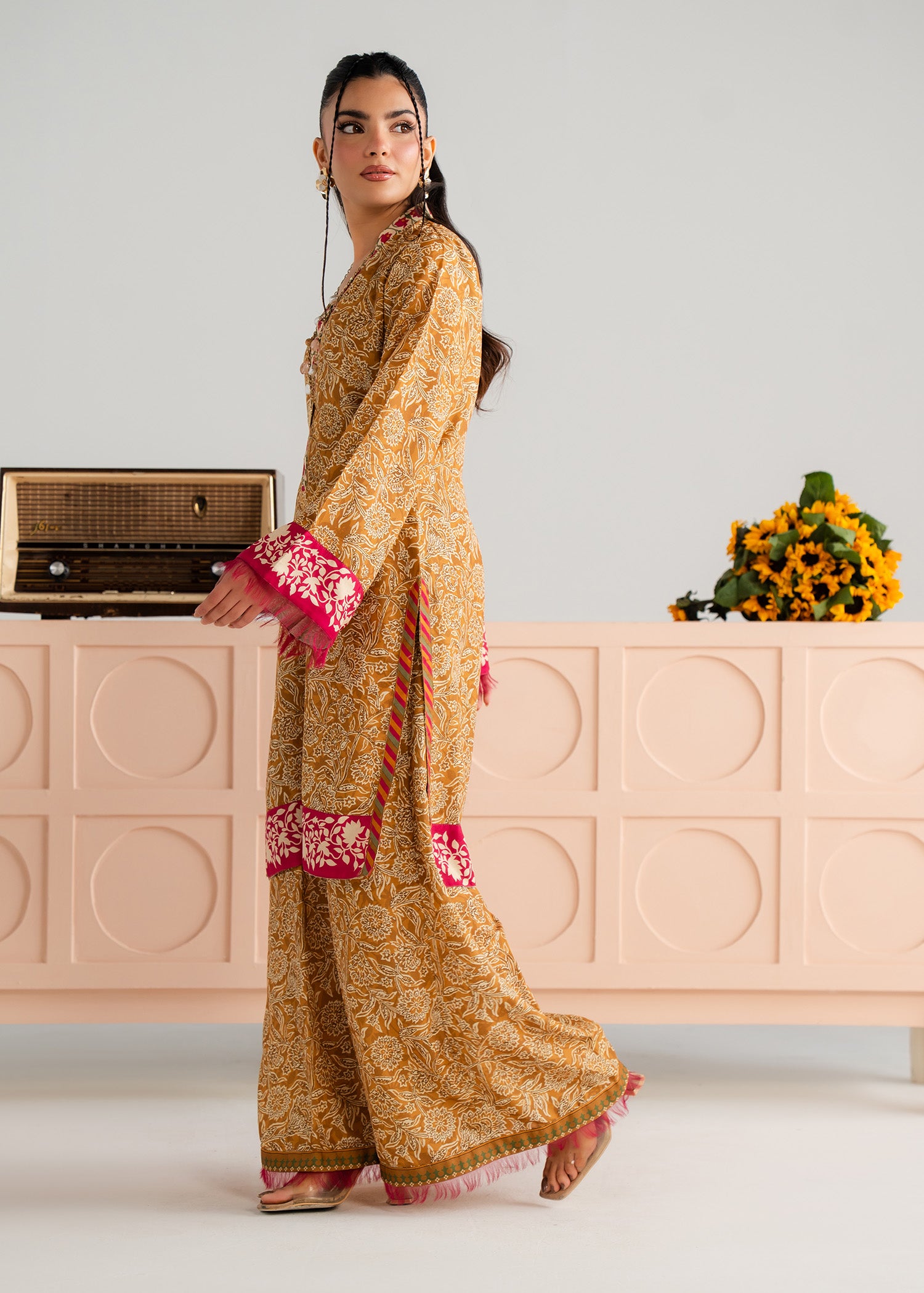 lawn Co Ord Sets in Sand brown