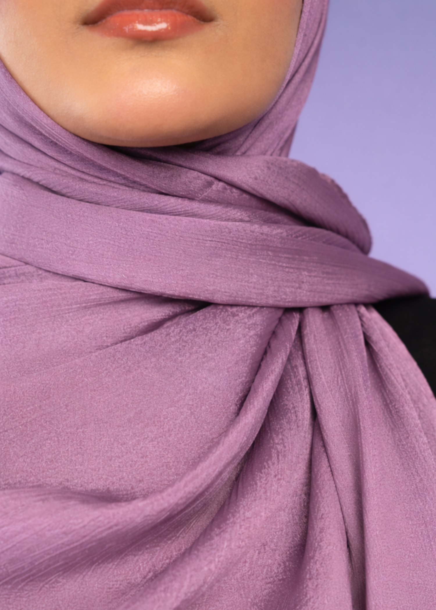 chiffon silk Hijab in Mauve