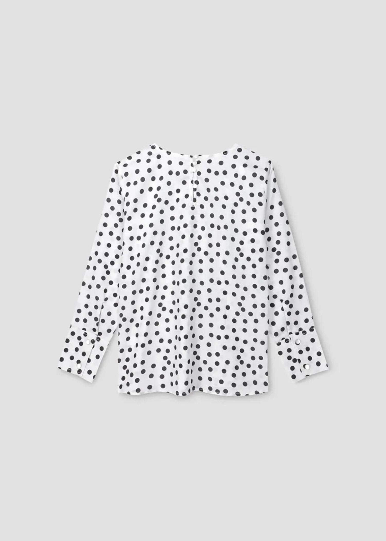polyester Top in Black, white