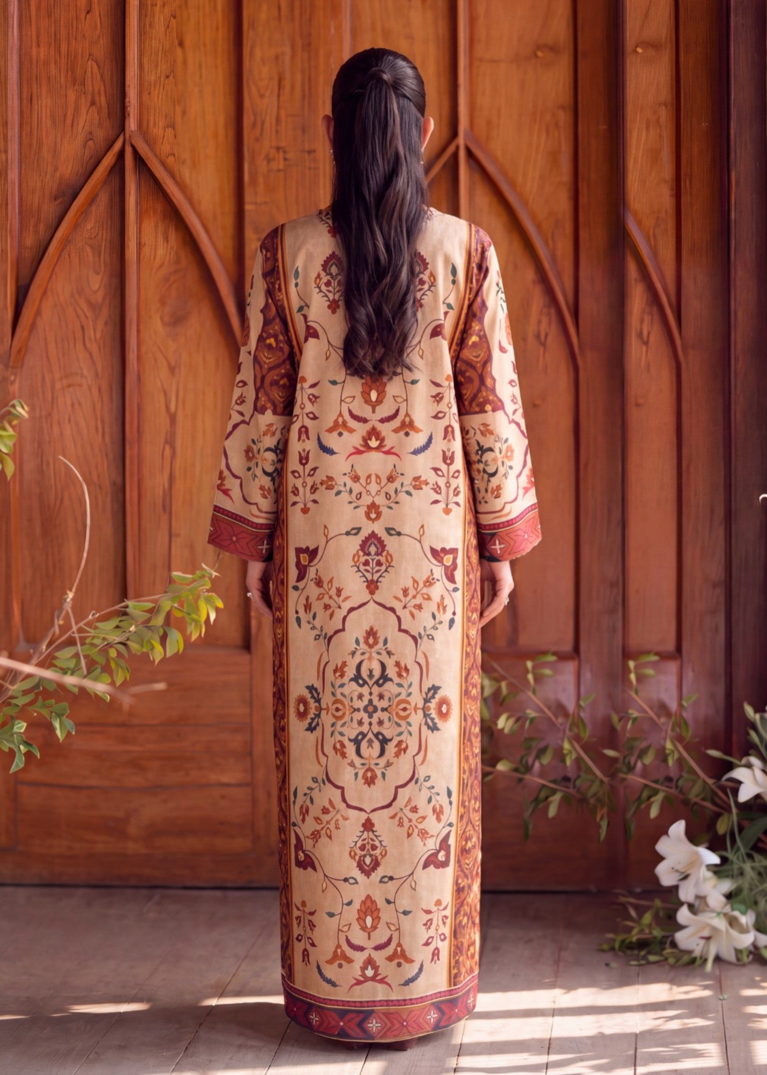lawn Kaftan in Multi