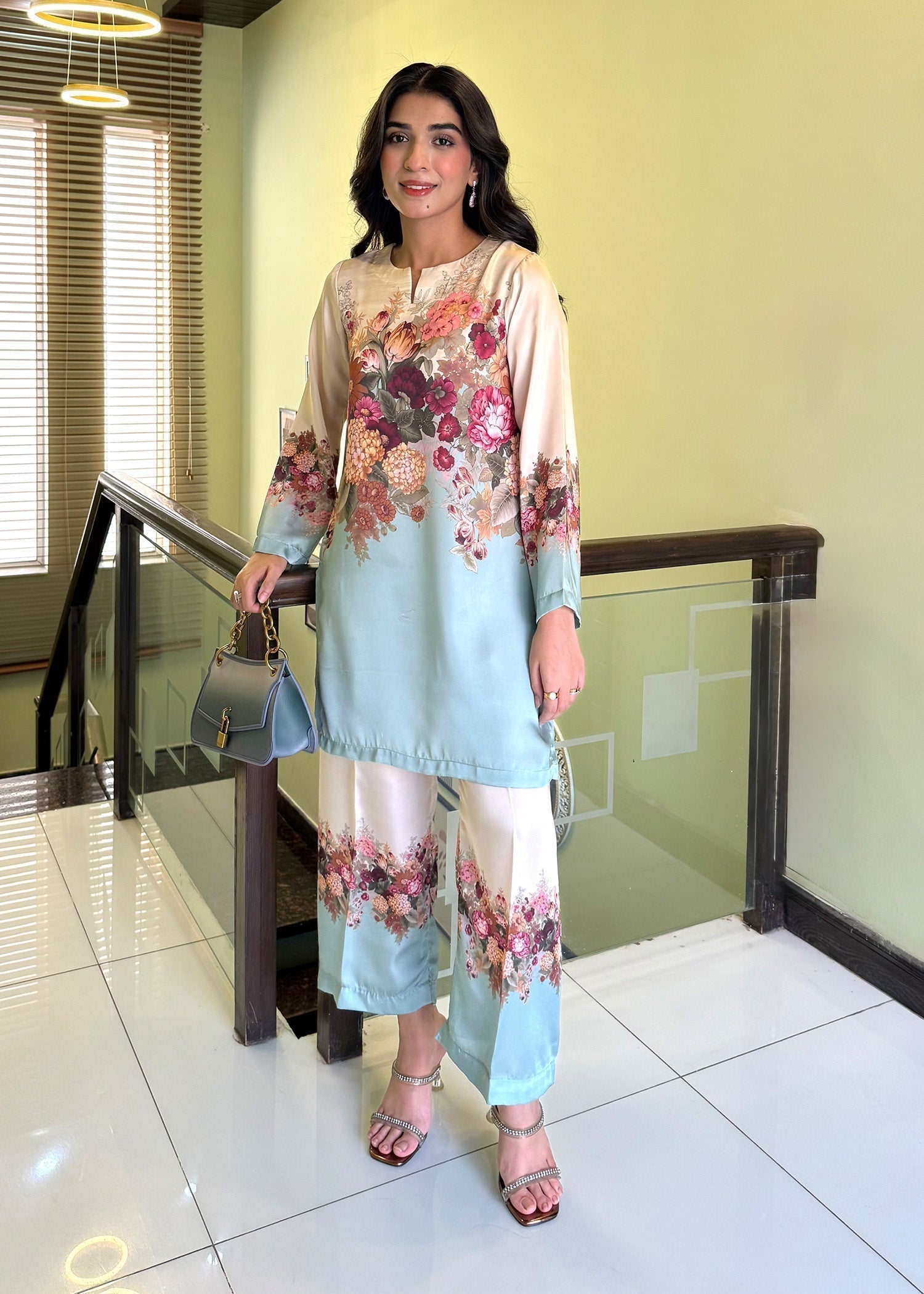 satin silk Co Ord Sets in Multi
