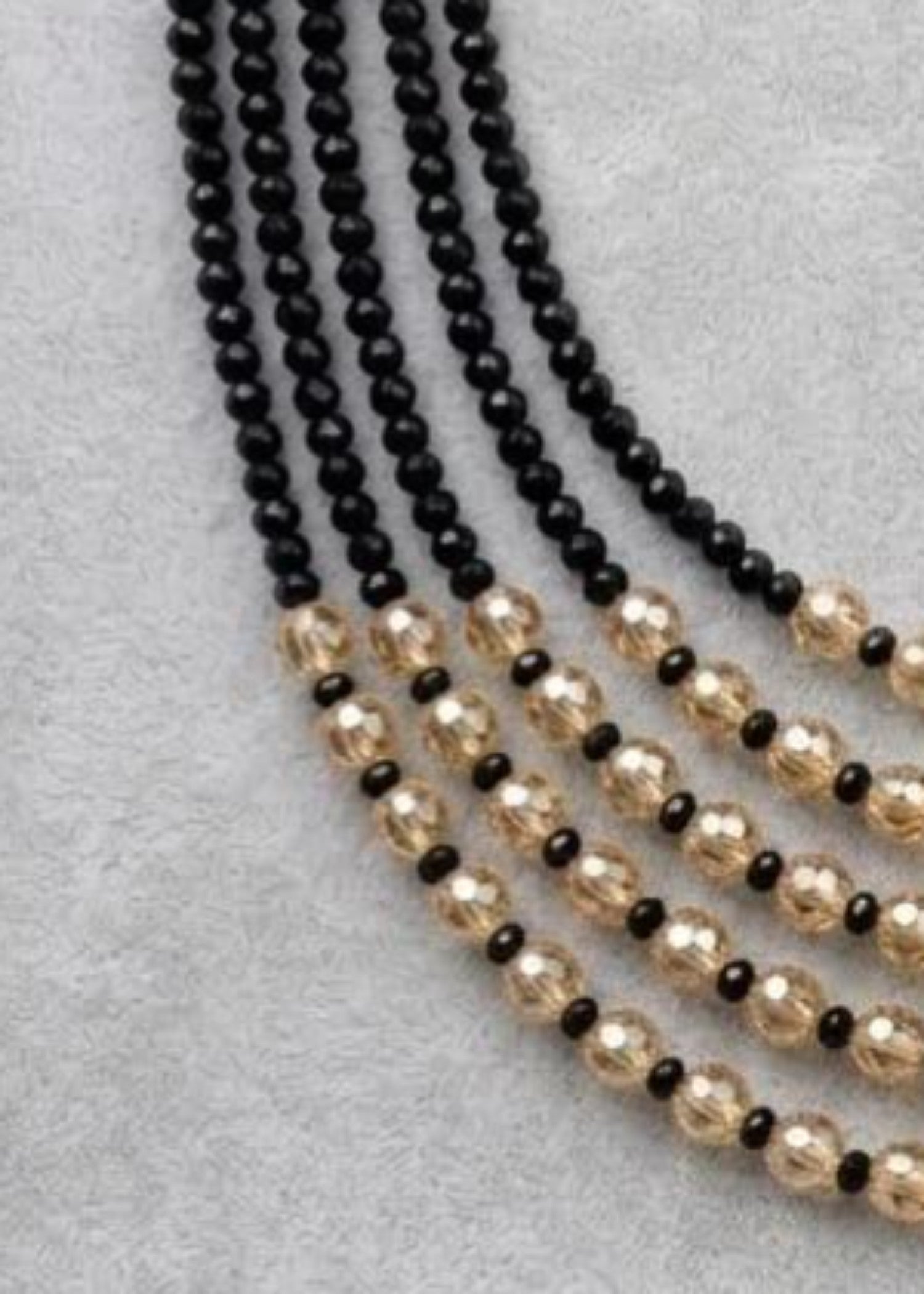 Necklace in Black, gold Color by - Trendy Women Necklace FDW5259
