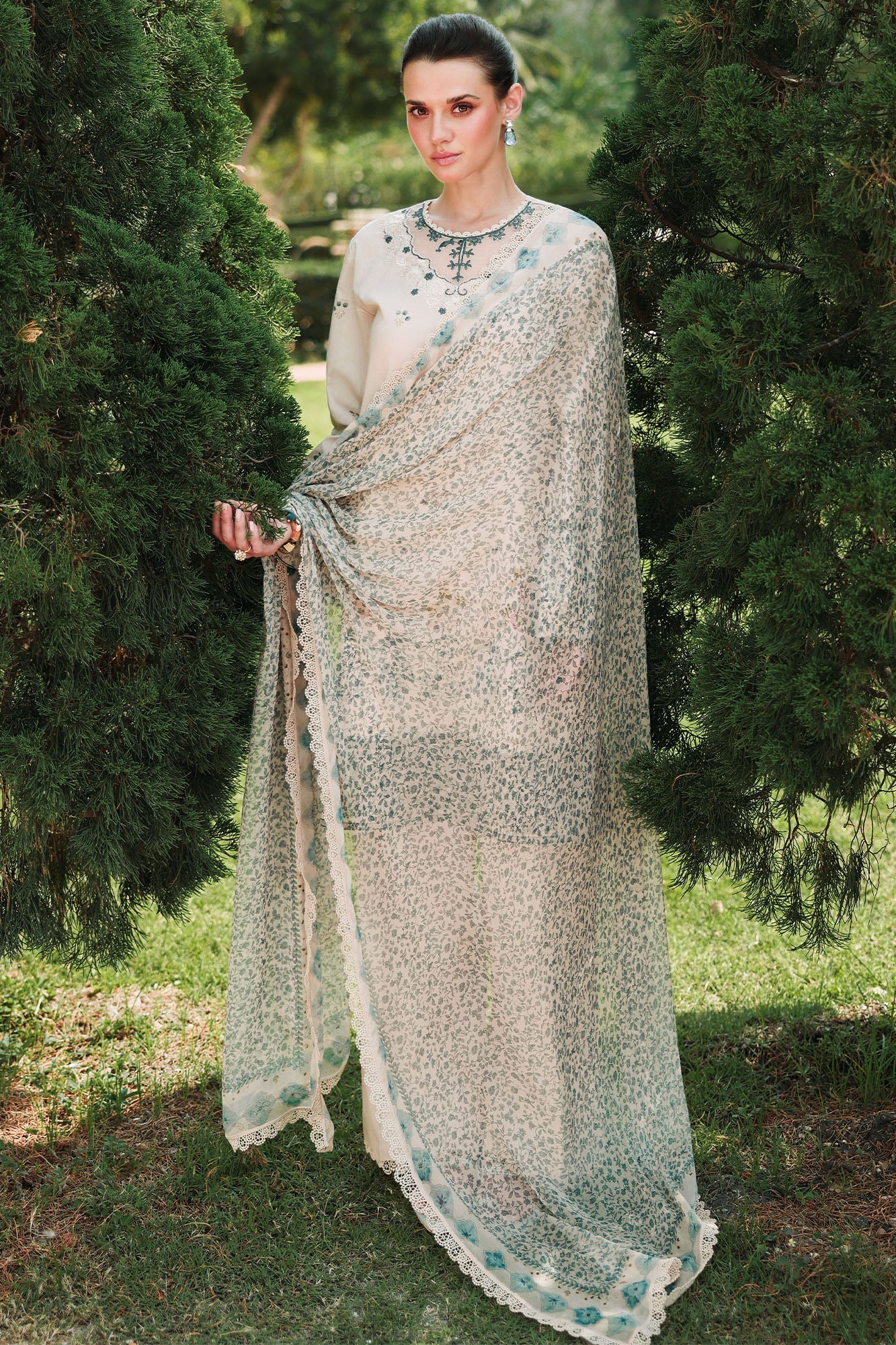 Eid Lawn Edit – Subtle Beige