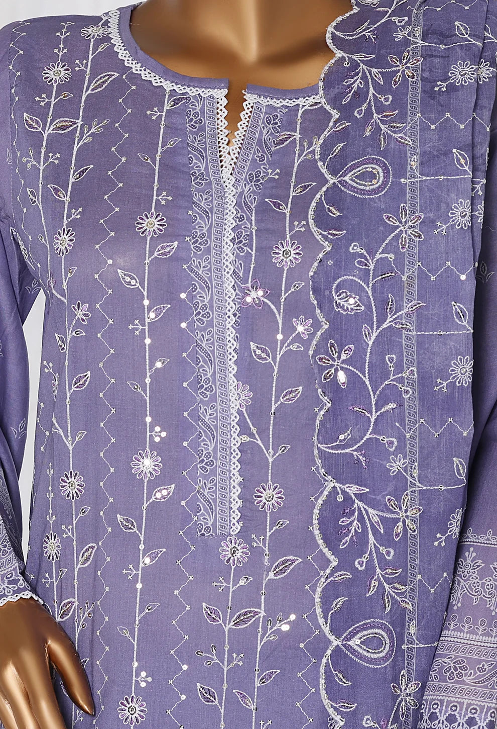 RTW White & White Embroidered Lawn – 10