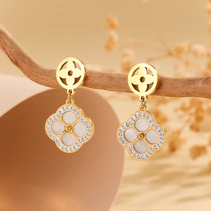 Earrings in White Color by - Trendy Women Earrings CCR2774
