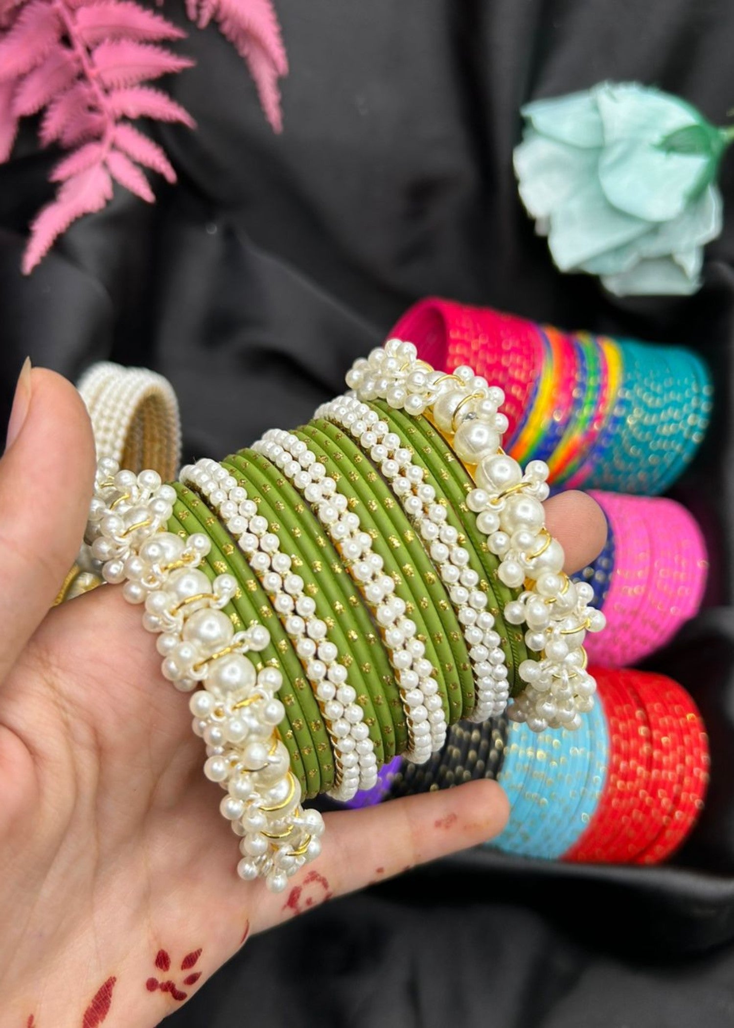 Bangles in Multi Color by - Trendy Women Bangles TLQ0450