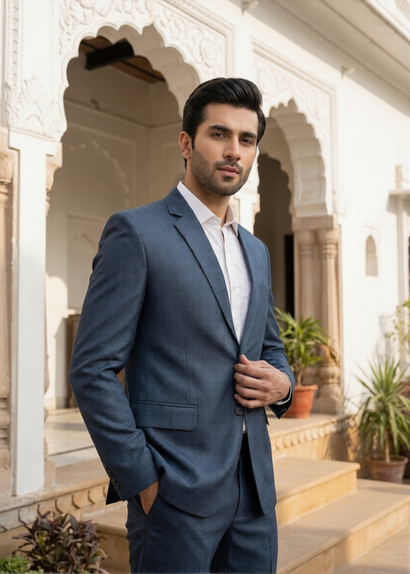 tropical Suits in Blue