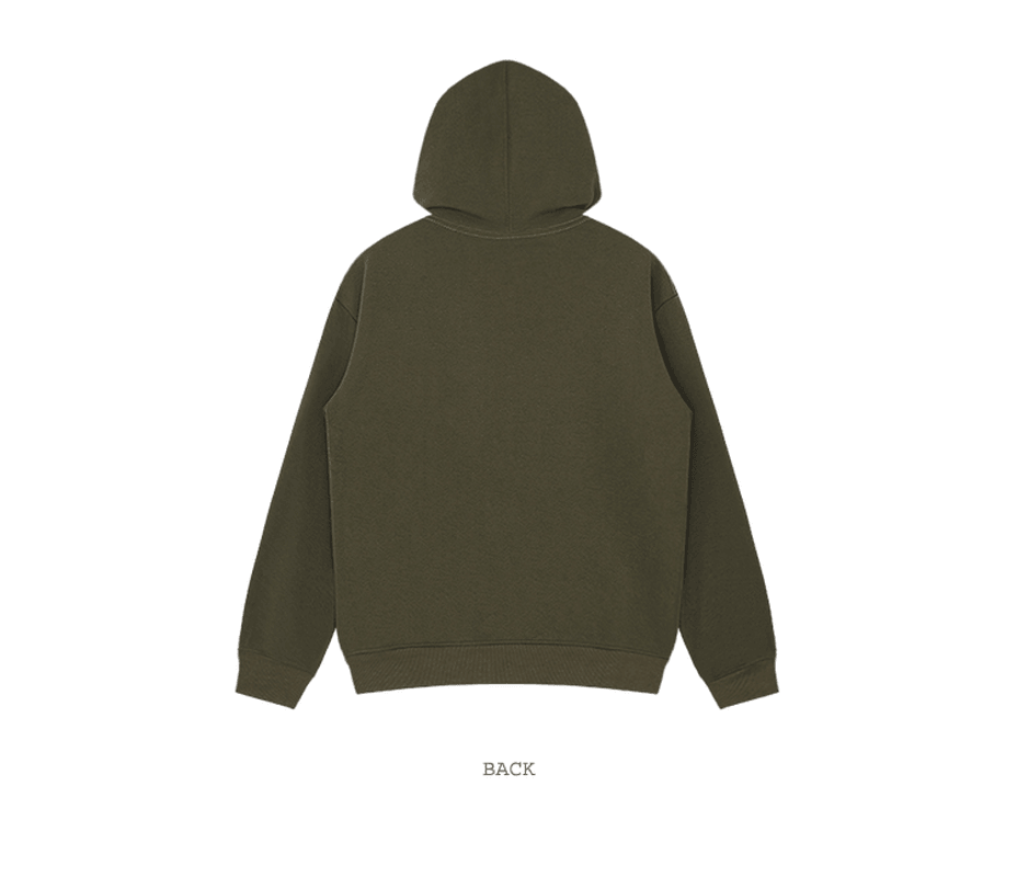 Retro Font European and American Style plus Velvet Hooded Pullover Street Fried Sweater