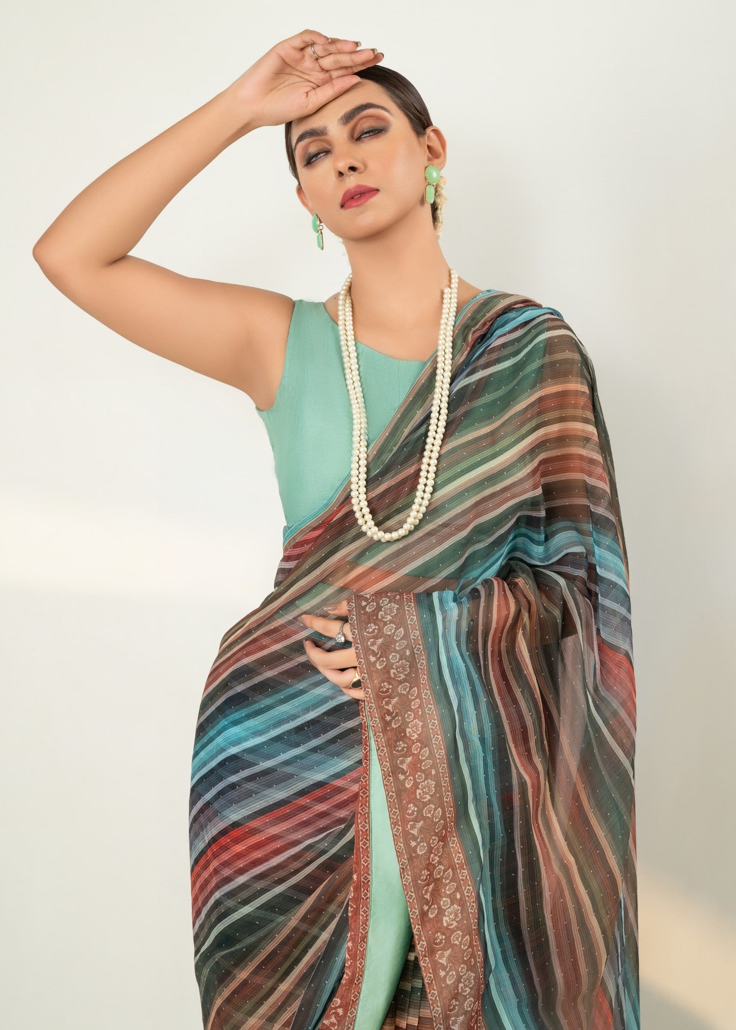 chiffon Unstitched in Multi