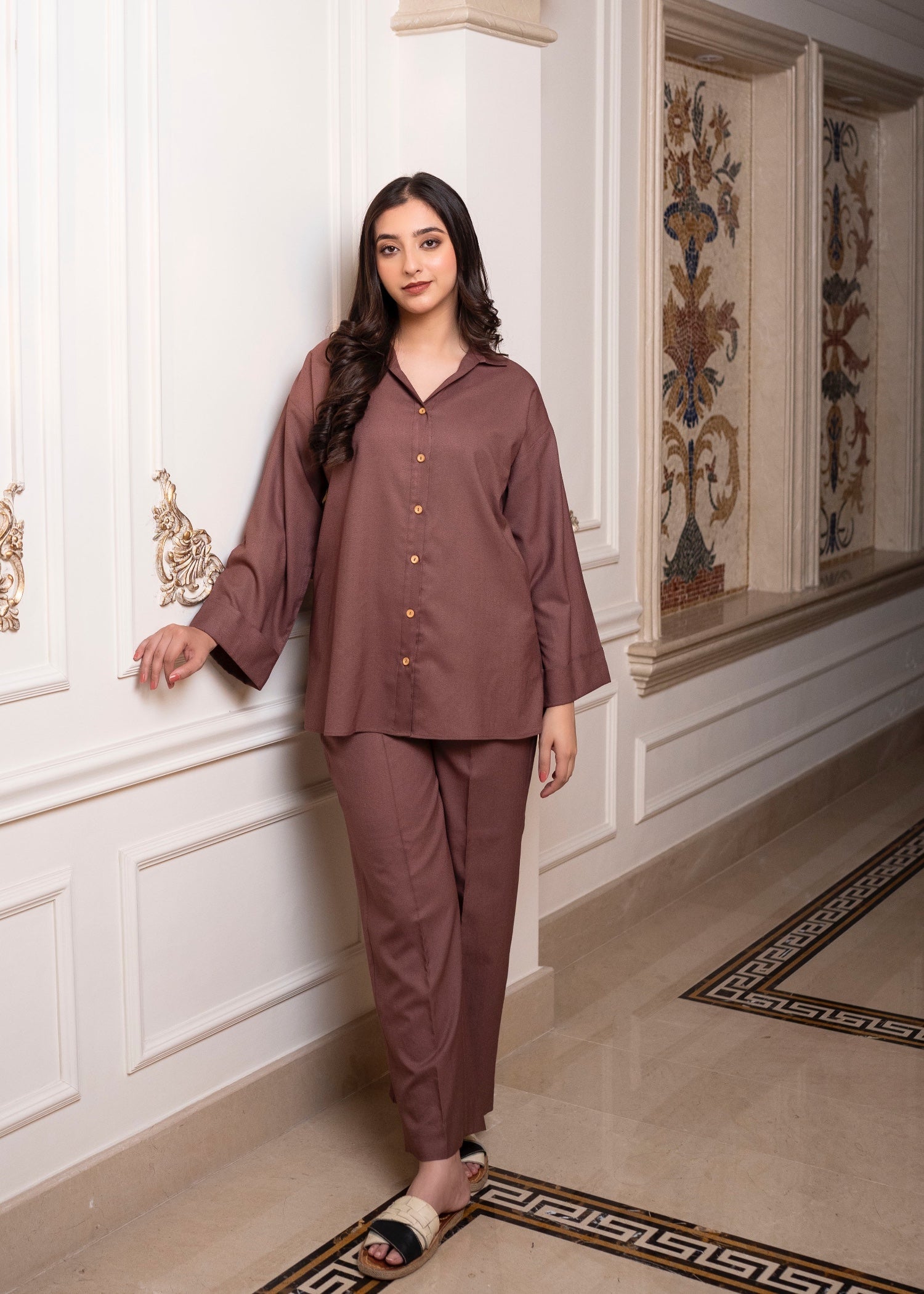 marina Co Ord Sets in Mauve