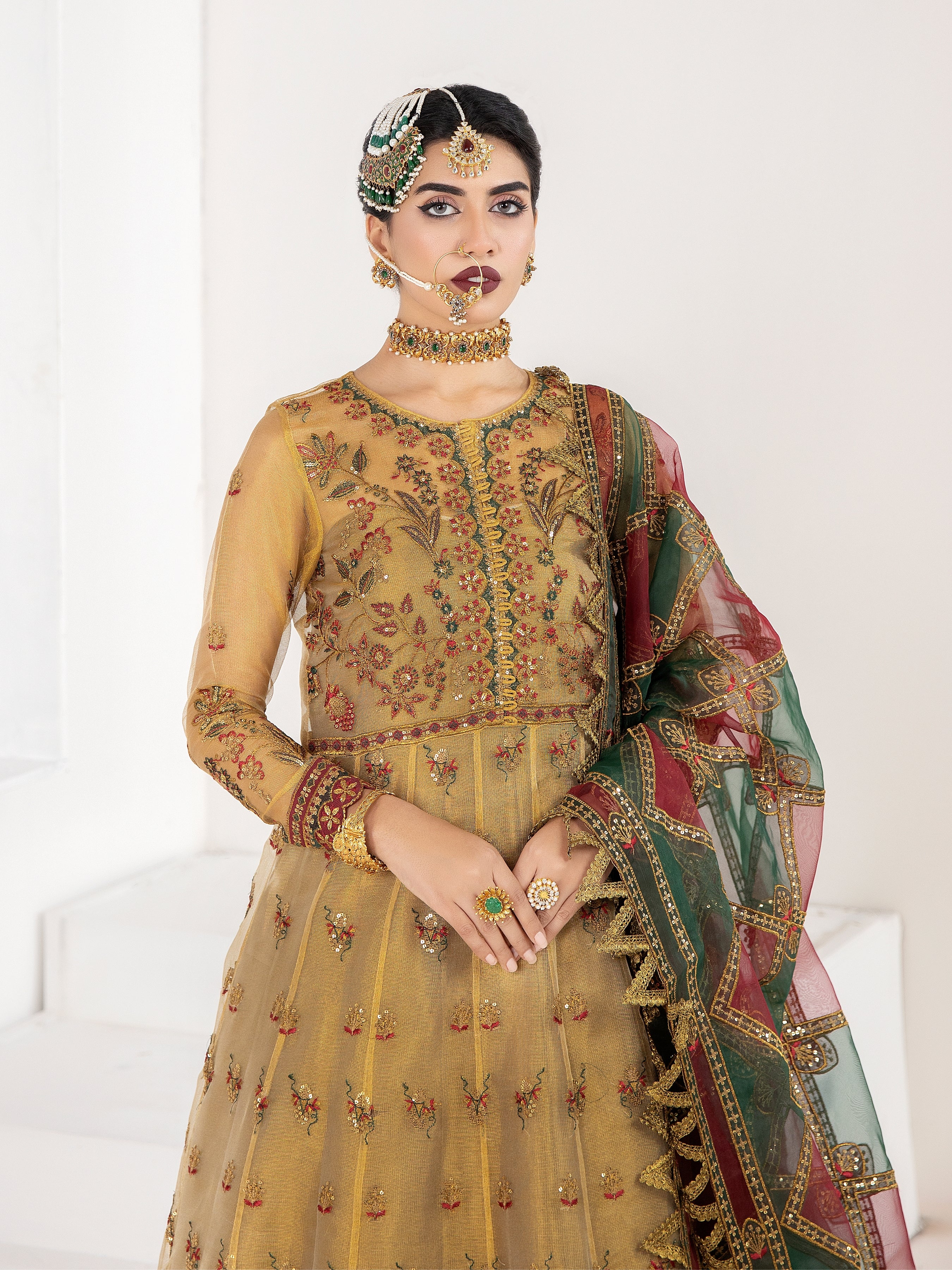 zari net Maxi in Blonde