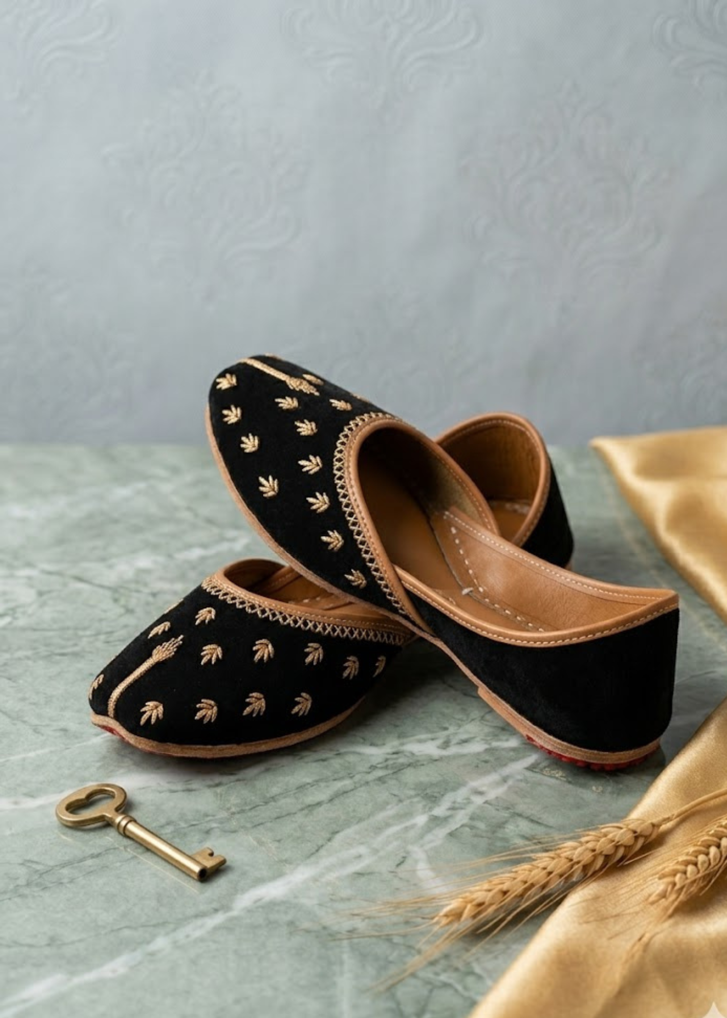 Khussa in Black by - High Quality Women Khussa RSE0100