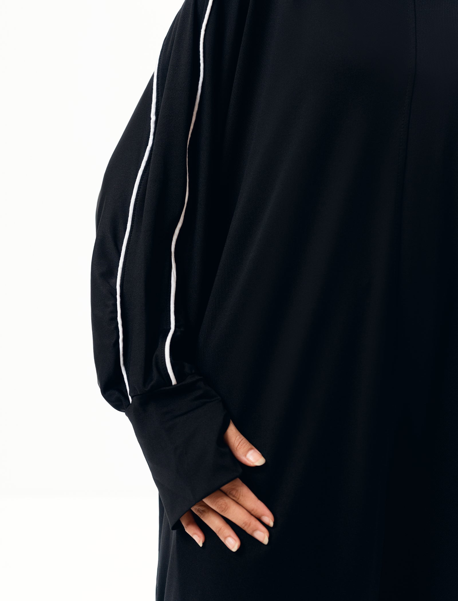 polyester Tracksuit in Black