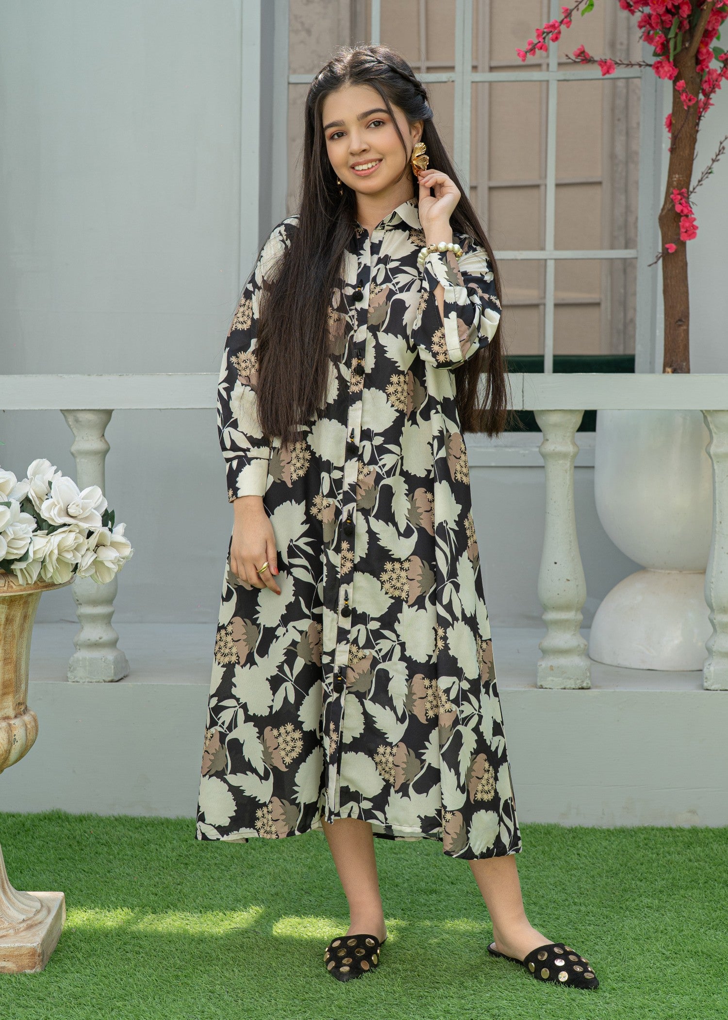 silk Maxi in Beige