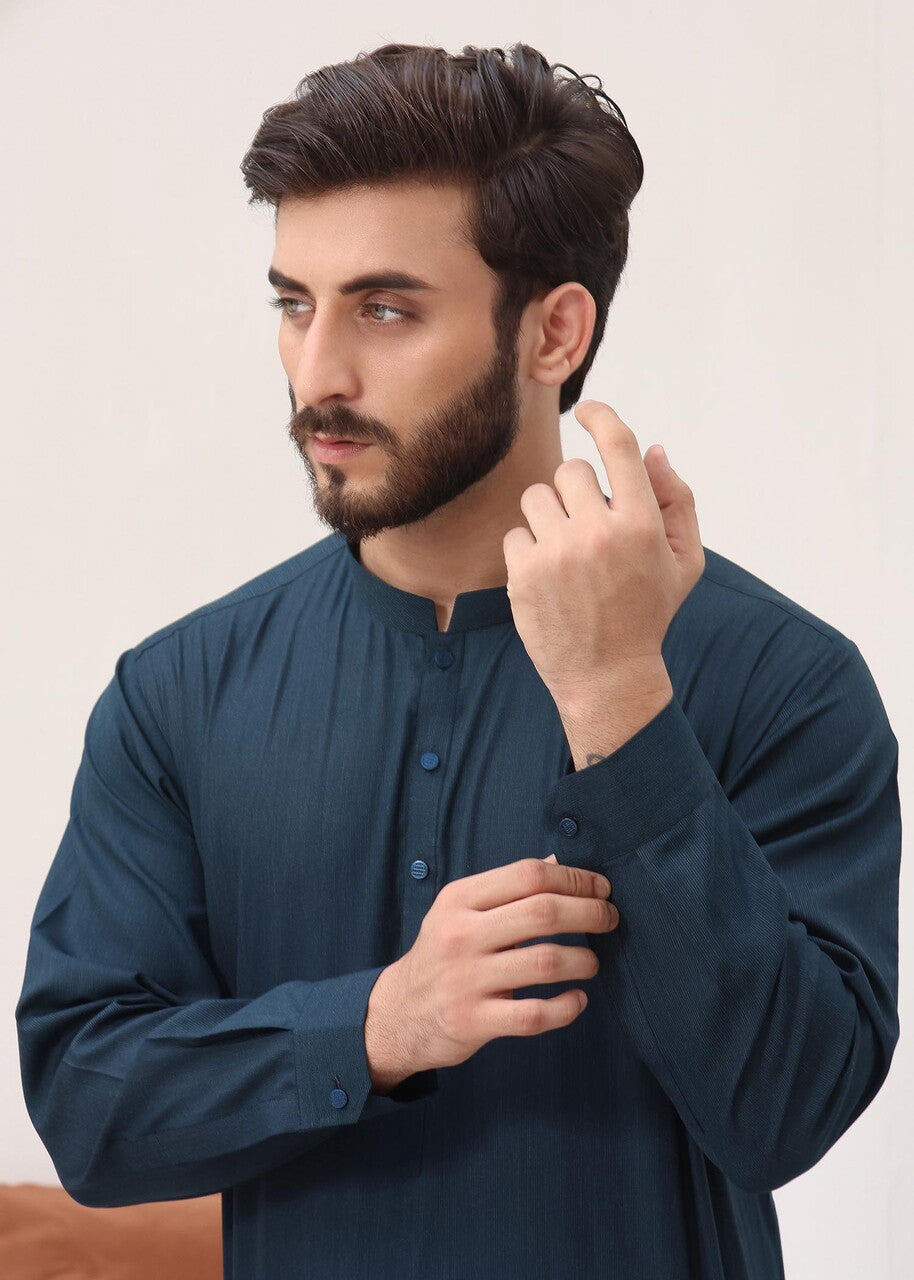 wash & wear Waistcoat in Teal