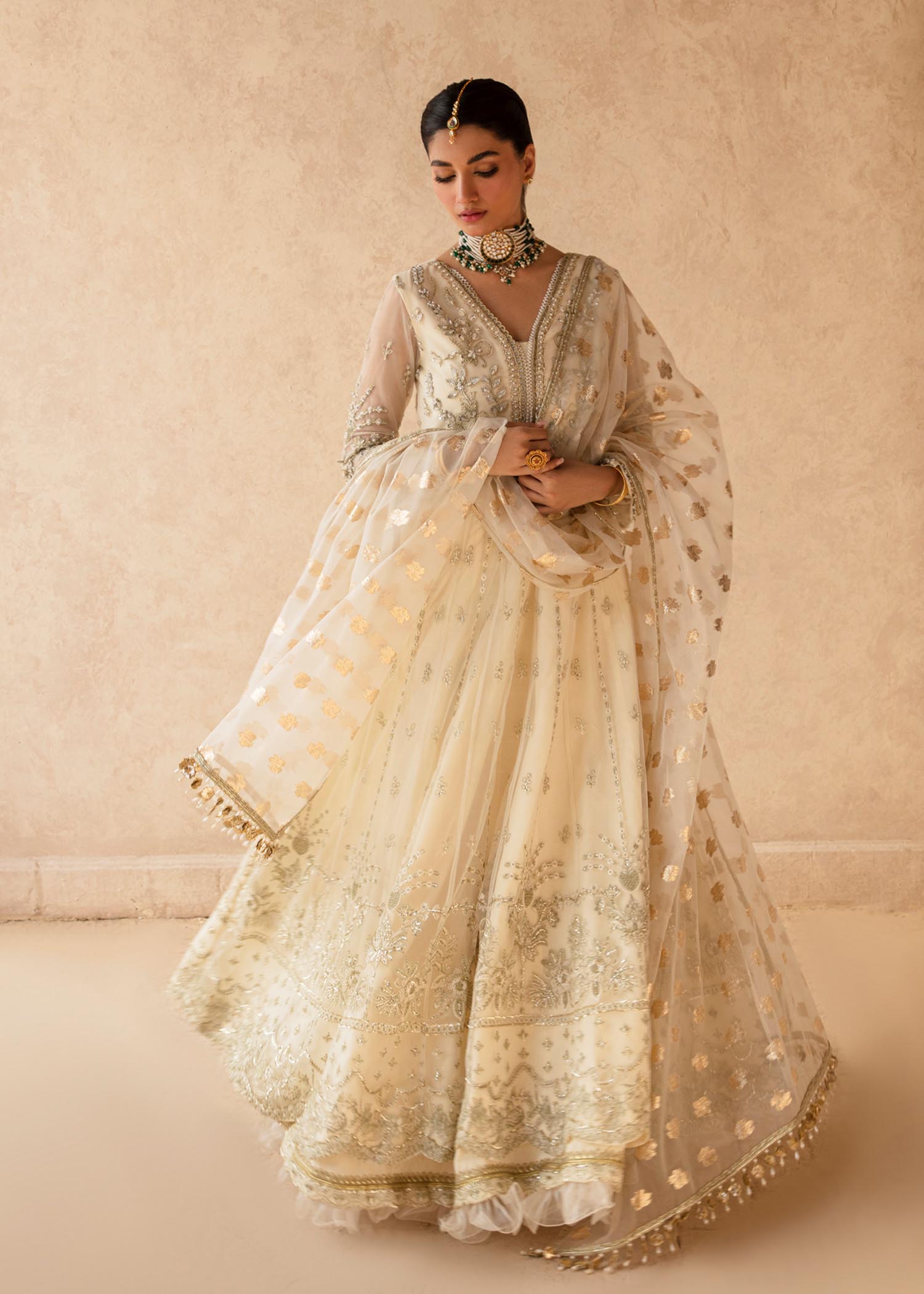 net Unstitched in Cream