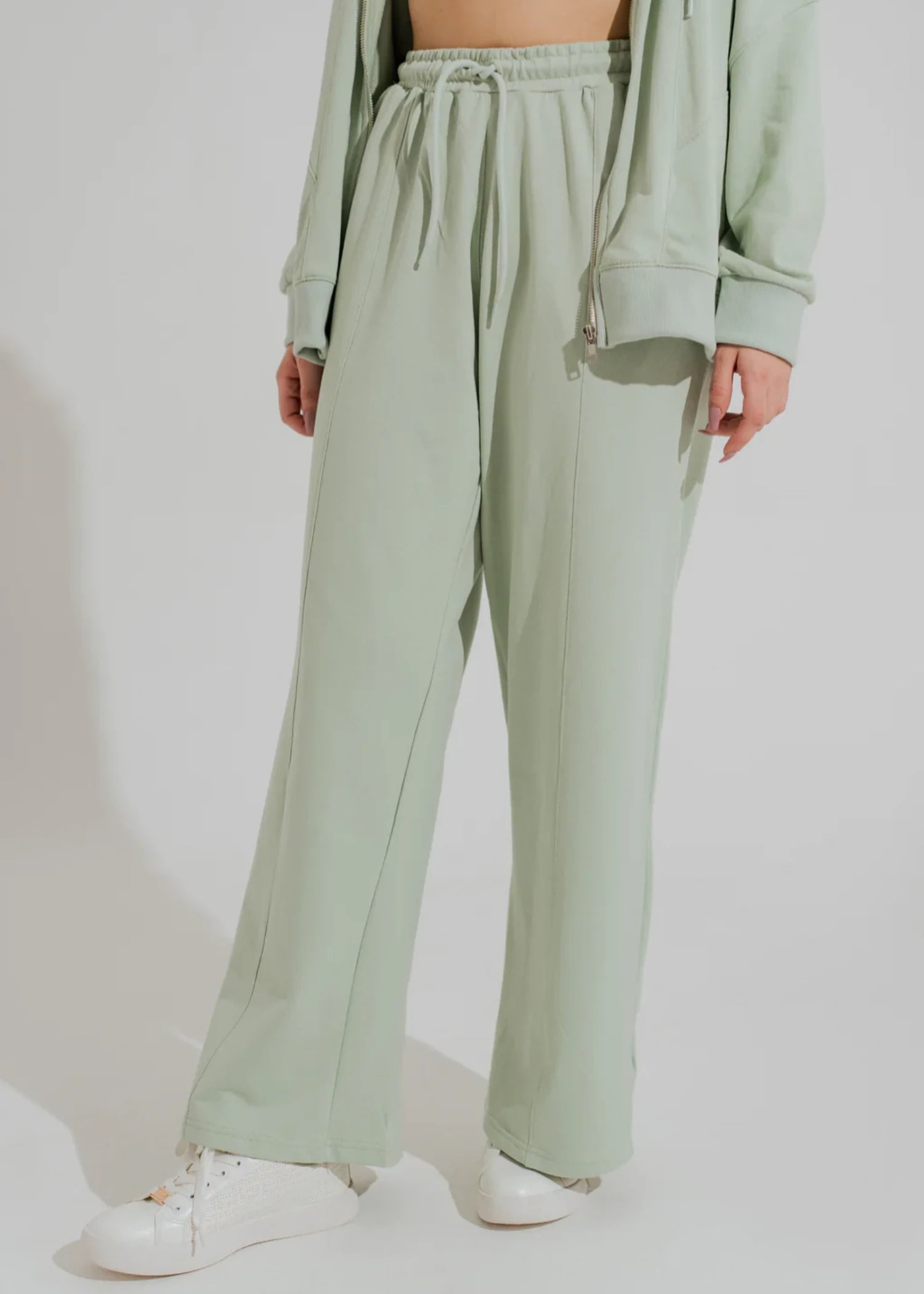 cotton Trousers in Sage green