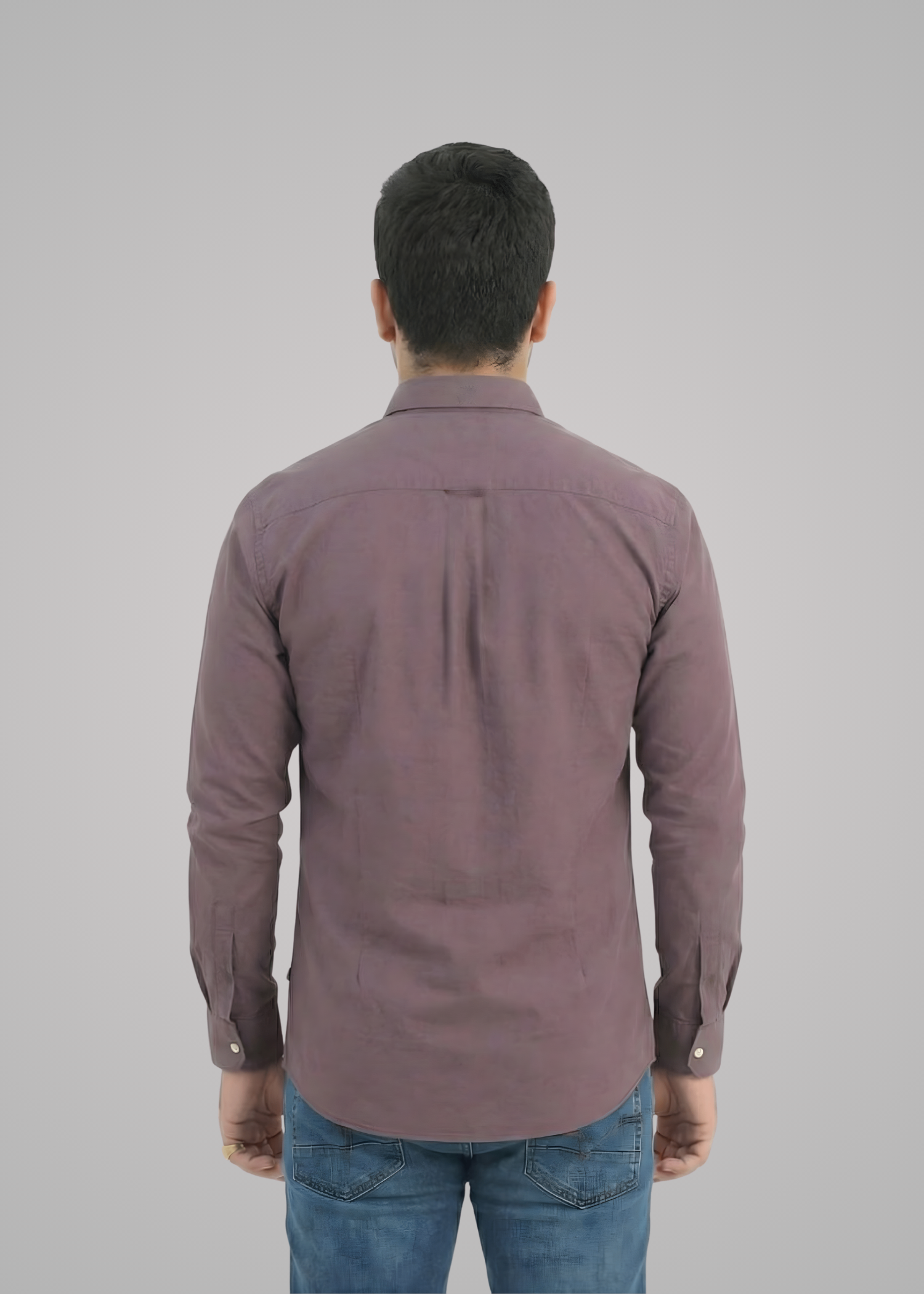 cotton Casual Shirt in Mauve