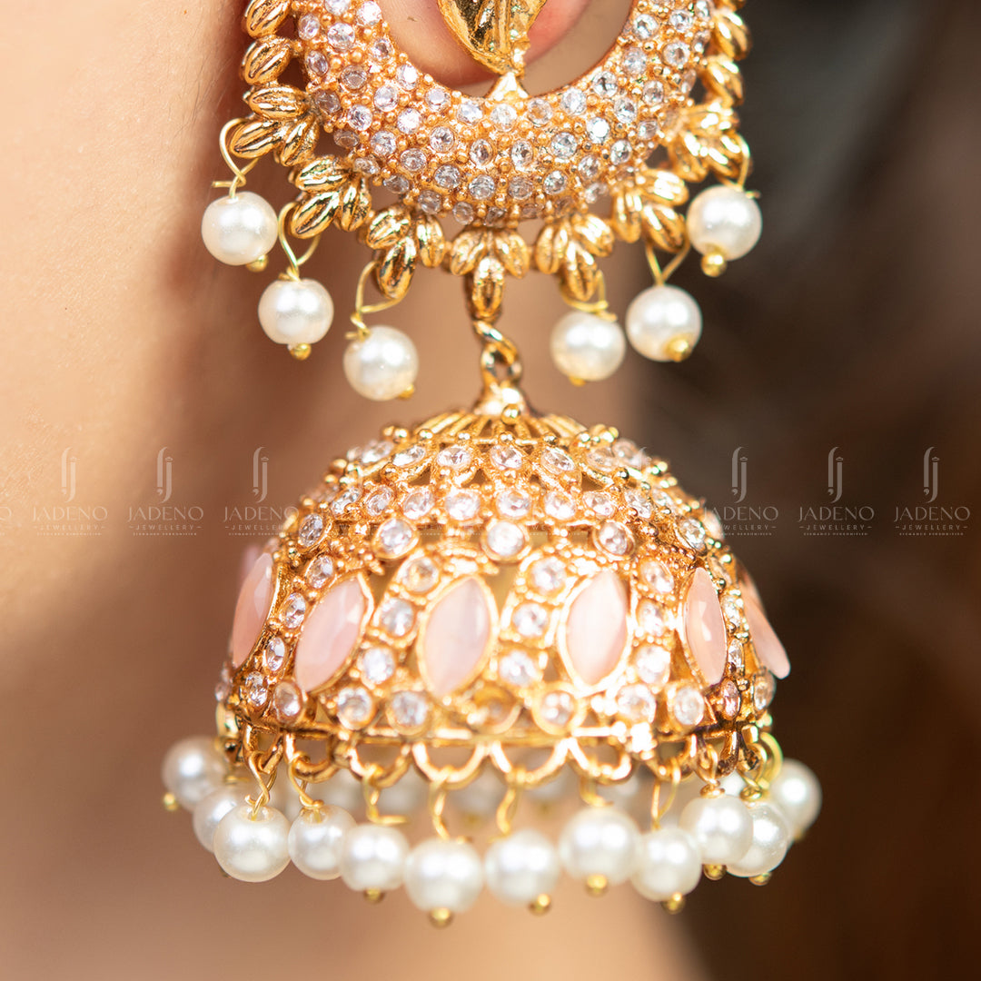 Earrings in Light pink Color by - Trendy Women Earrings CNS8188