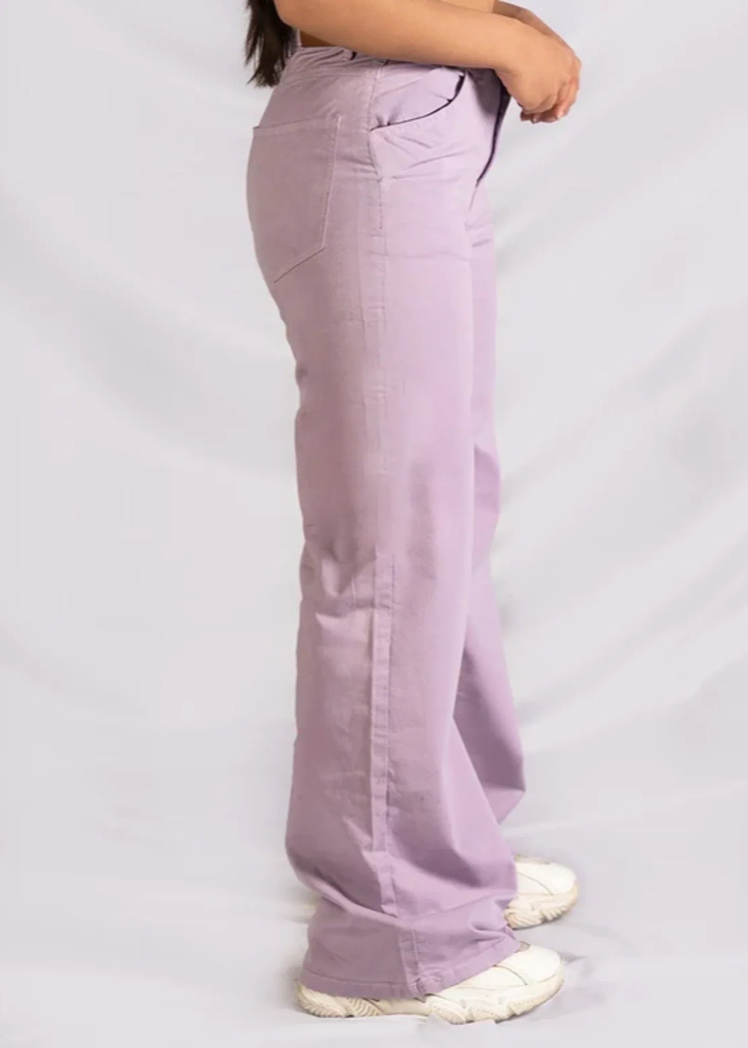 twill cambric Pants in Lilac