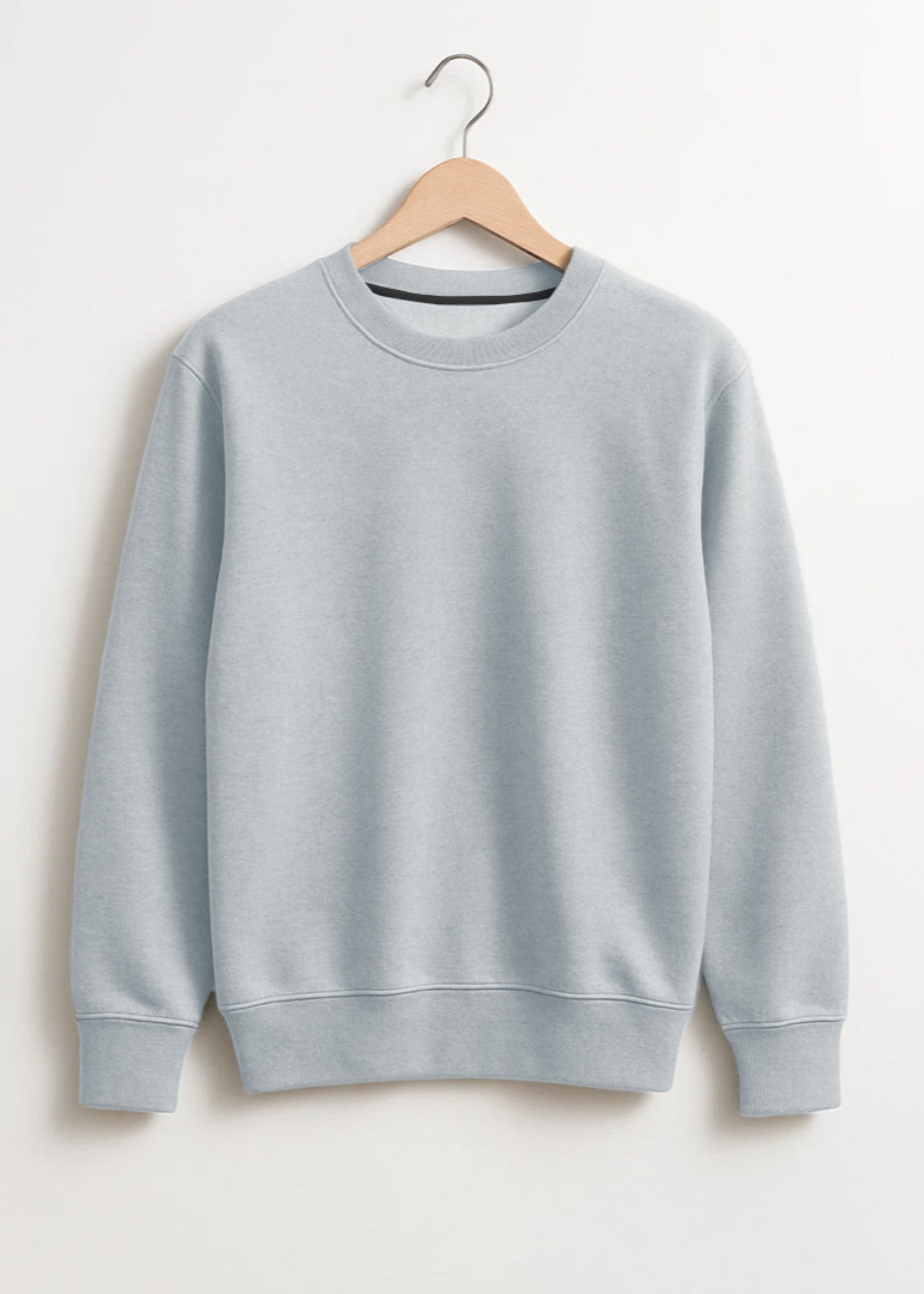 fleece Sweatshirt in Pastel grey