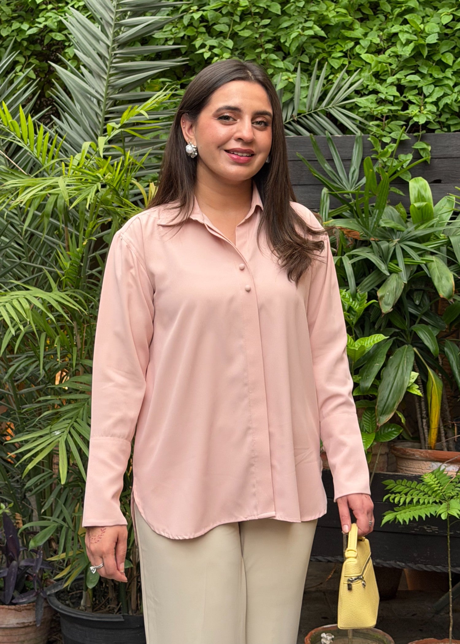 crepe Top in Baby pink