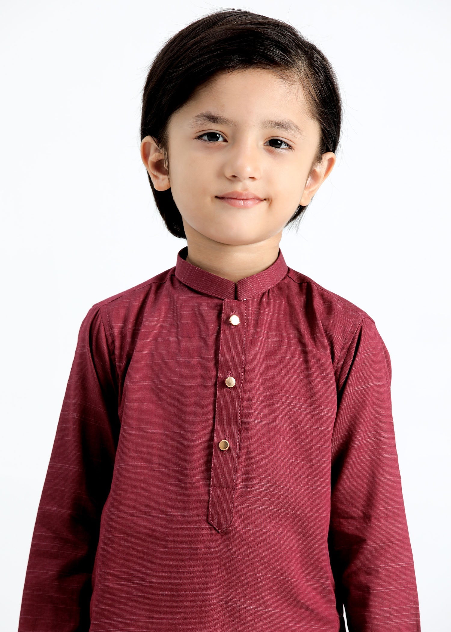 cotton Kurta Set in Wine