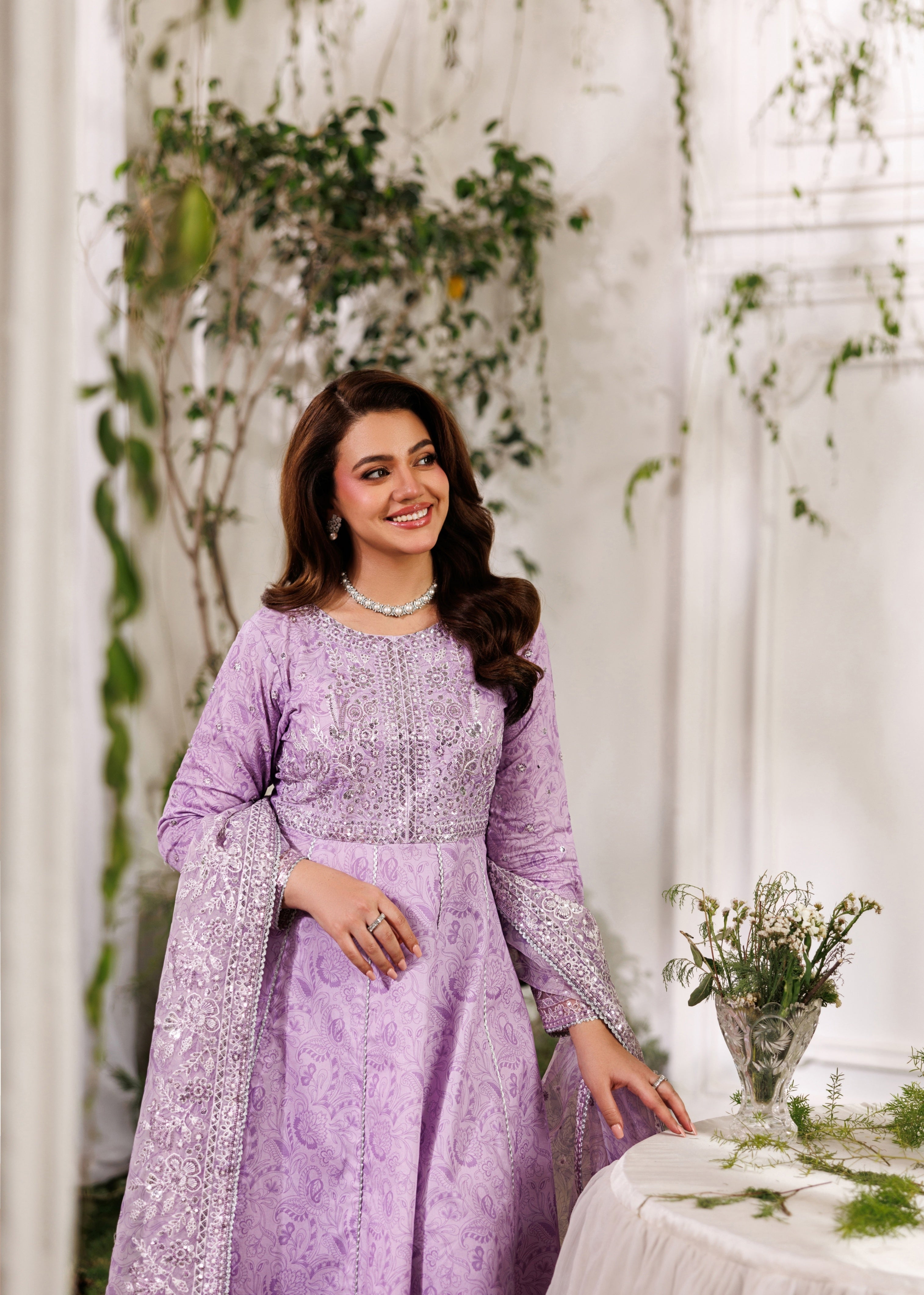 cotton Maxi in Lilac