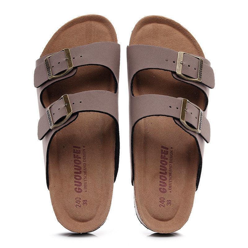 Sandals And Slippers With Double Buckle