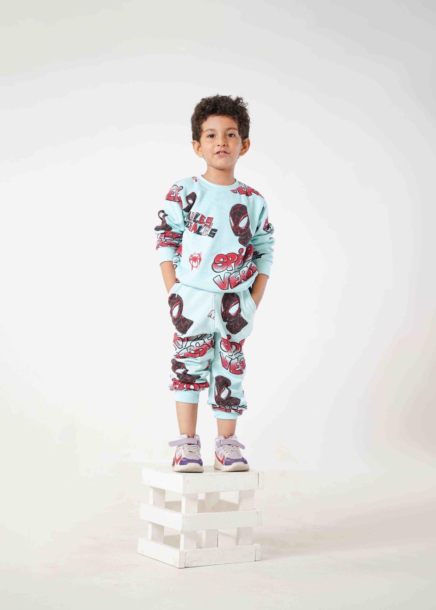 fleece Tracksuit in Aquamarine