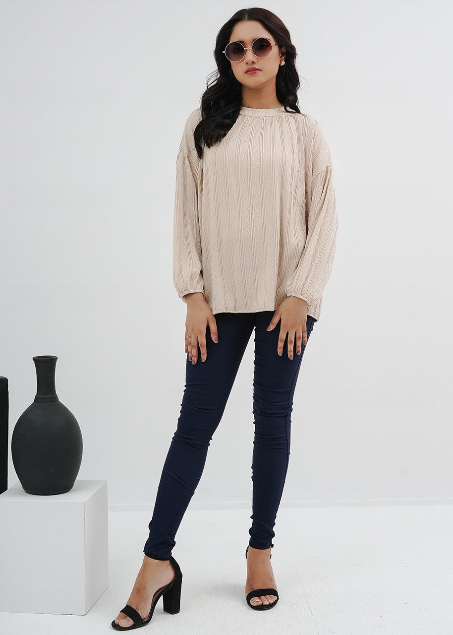 spandex Tunic in Cream