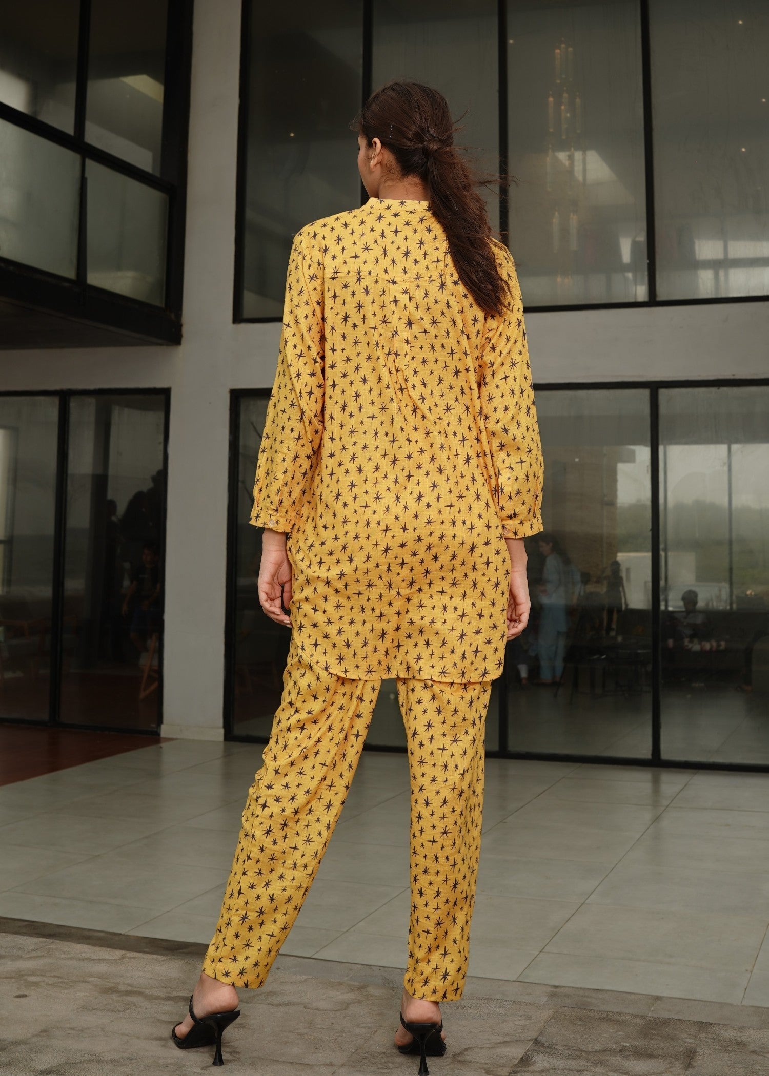 khaddar Co Ord Sets in Yellow