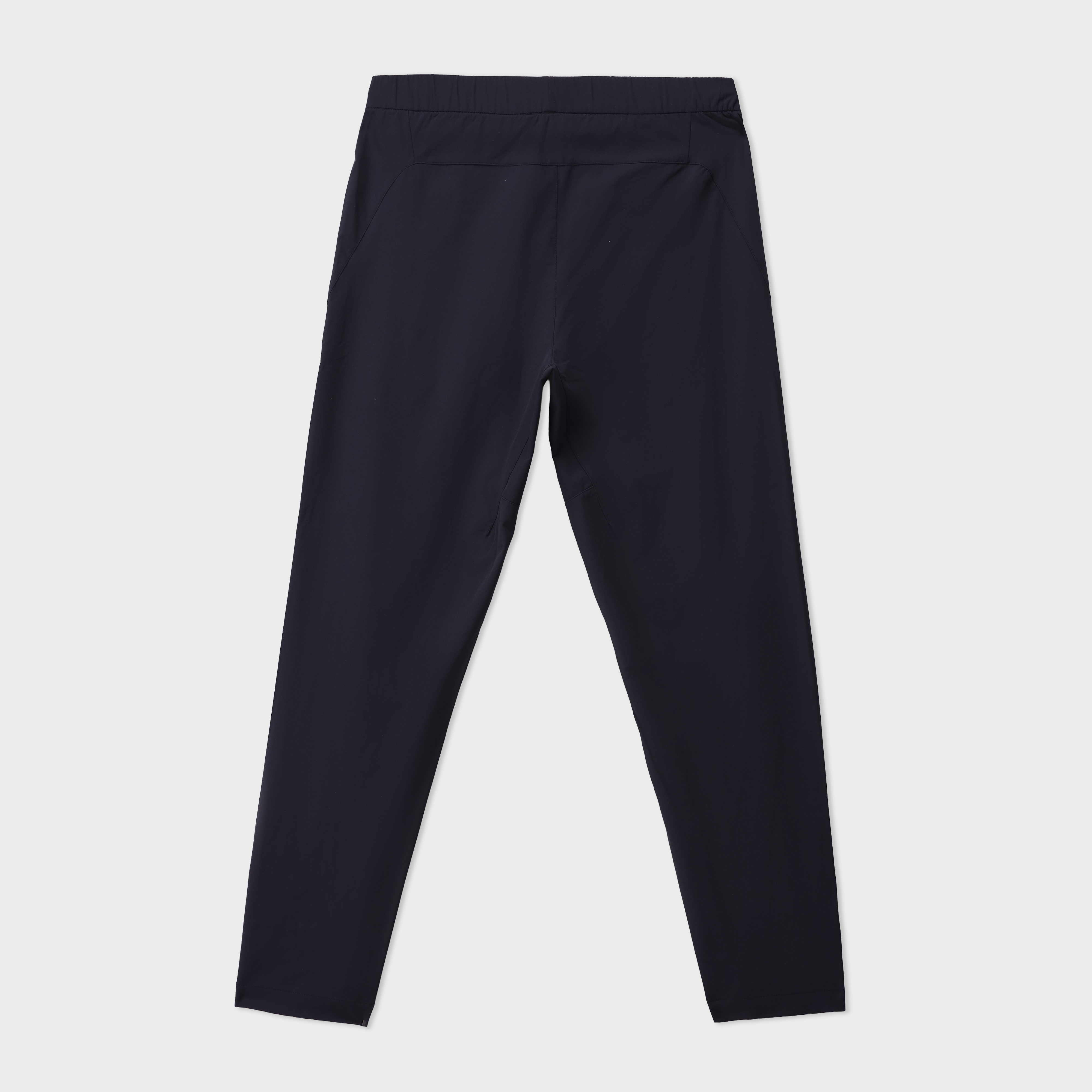 twill polyester Trousers in Jet black