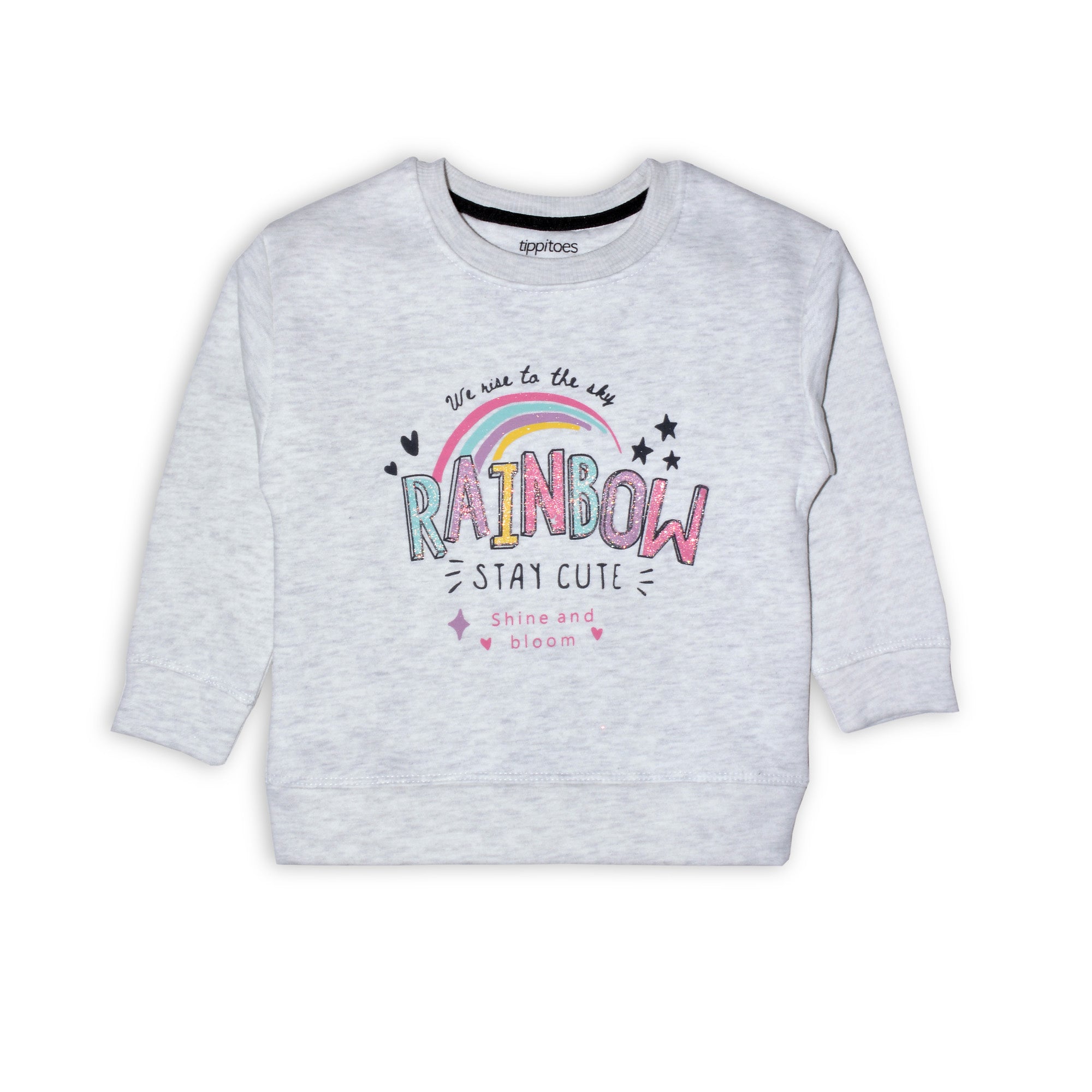 fleece Sweatshirt in Frost, multi