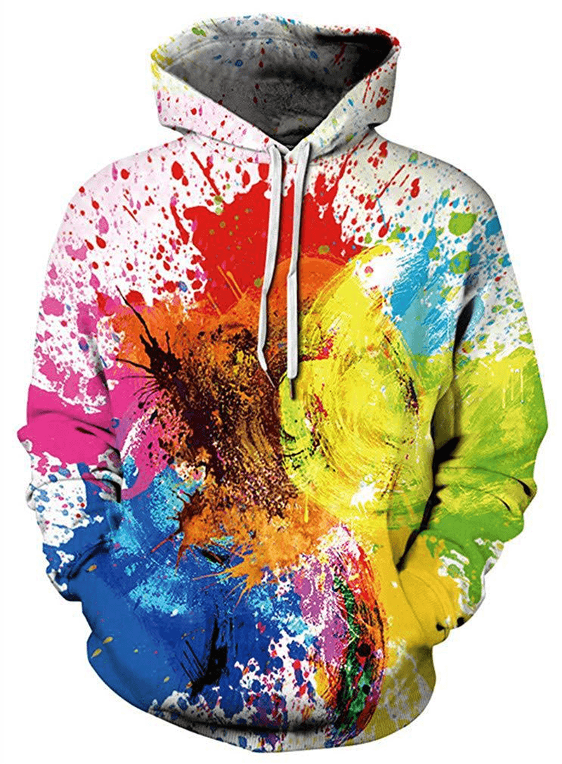 Unisex 3D Digital Print Pullover Sports Hoodie