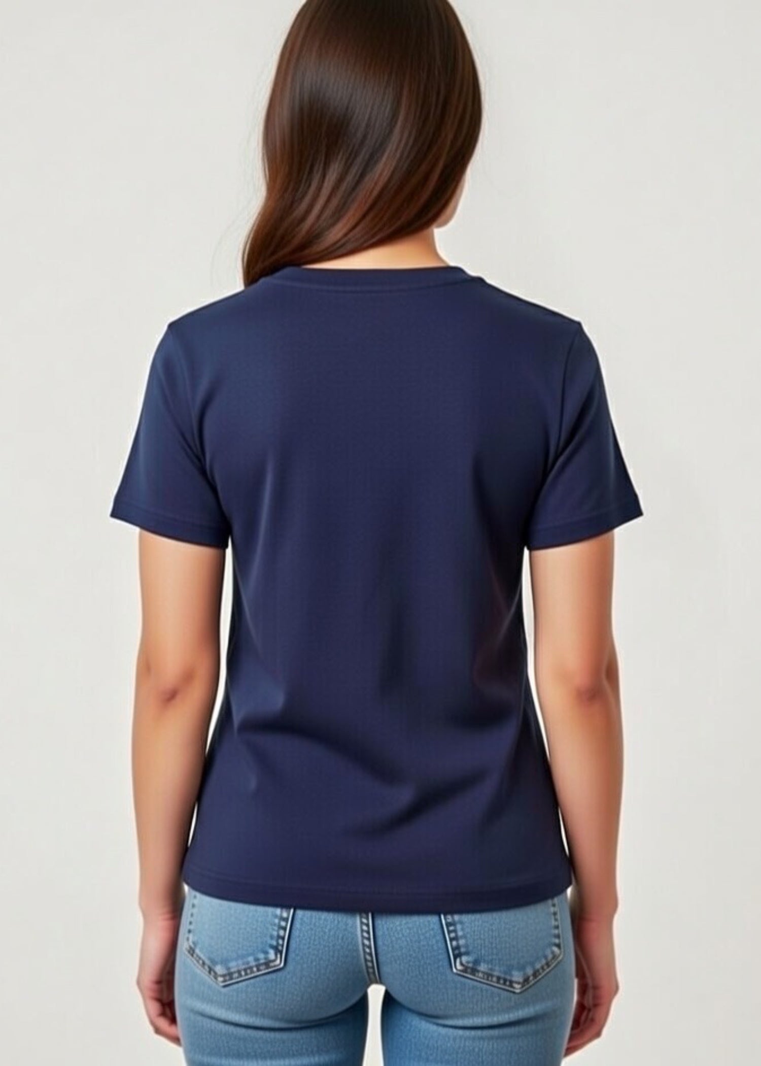 cotton T Shirt in Dark blue