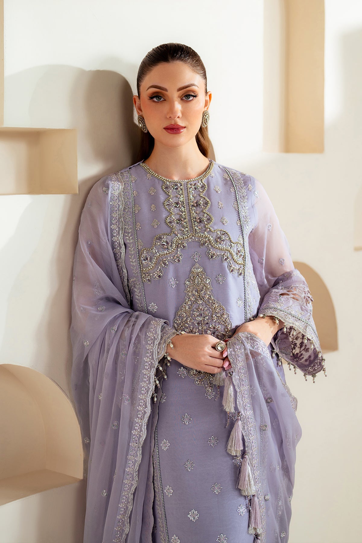 Aymal Luxury Bamber Chiffon Formals – AF-BHM-4041-Marine