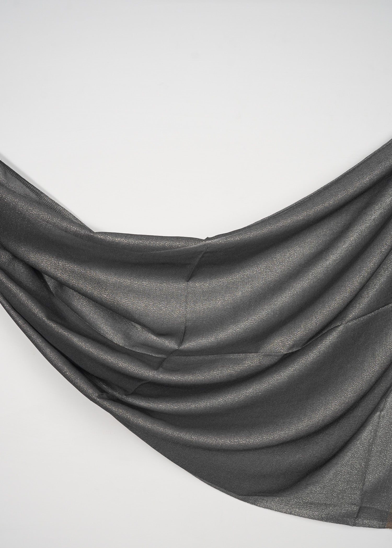 zari lawn Hijab in Charcoal