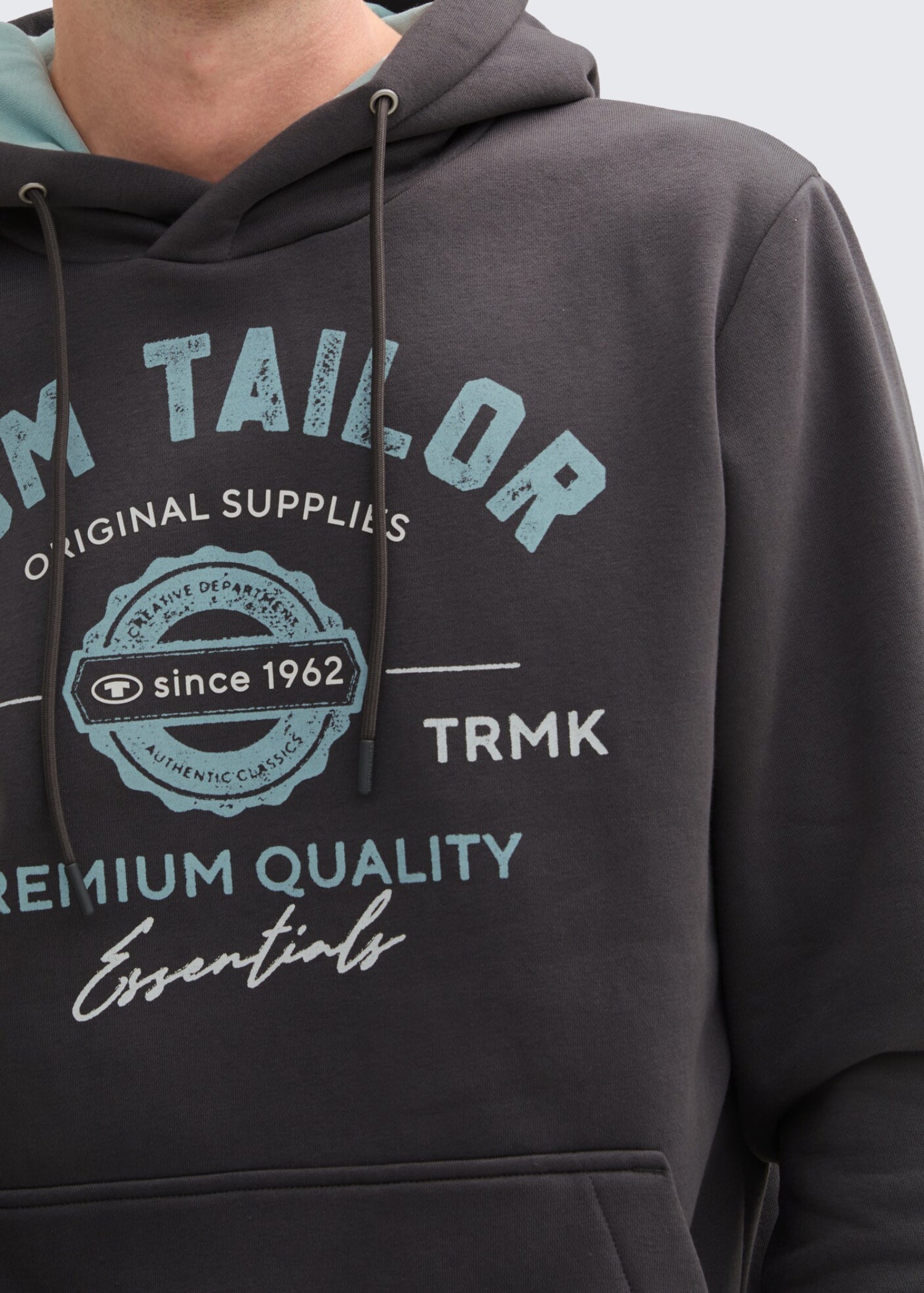 fleece Hoodie in Dark grey