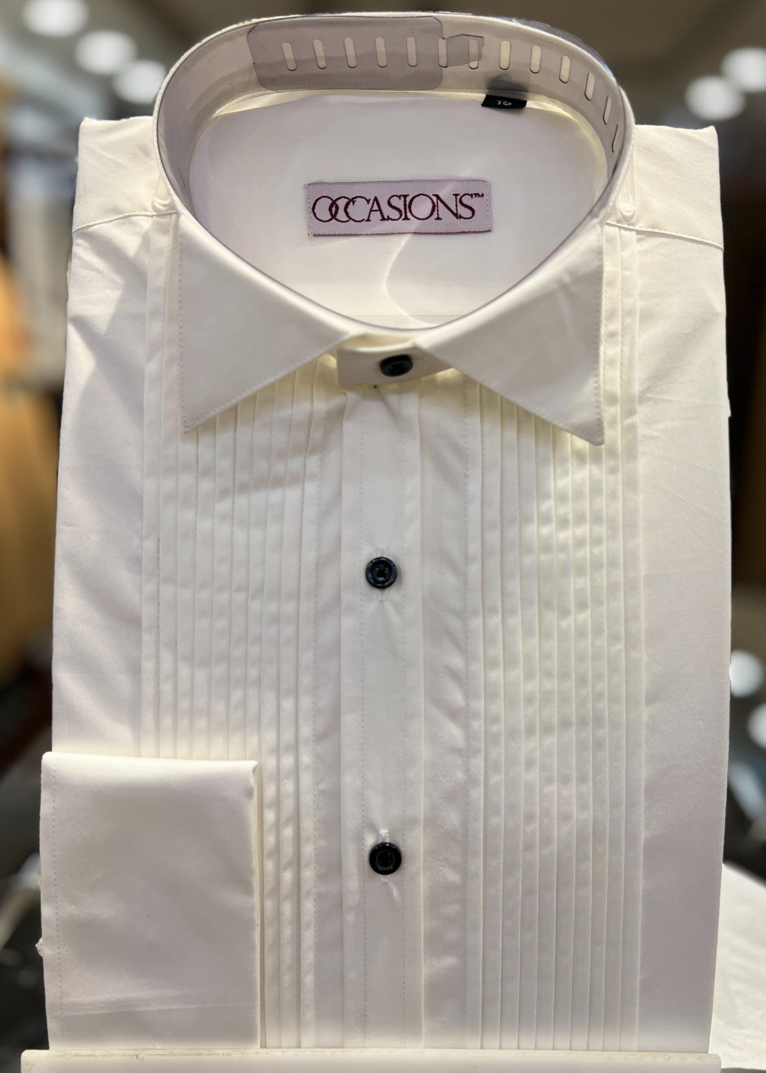 cotton Formal Shirt in Pearl white