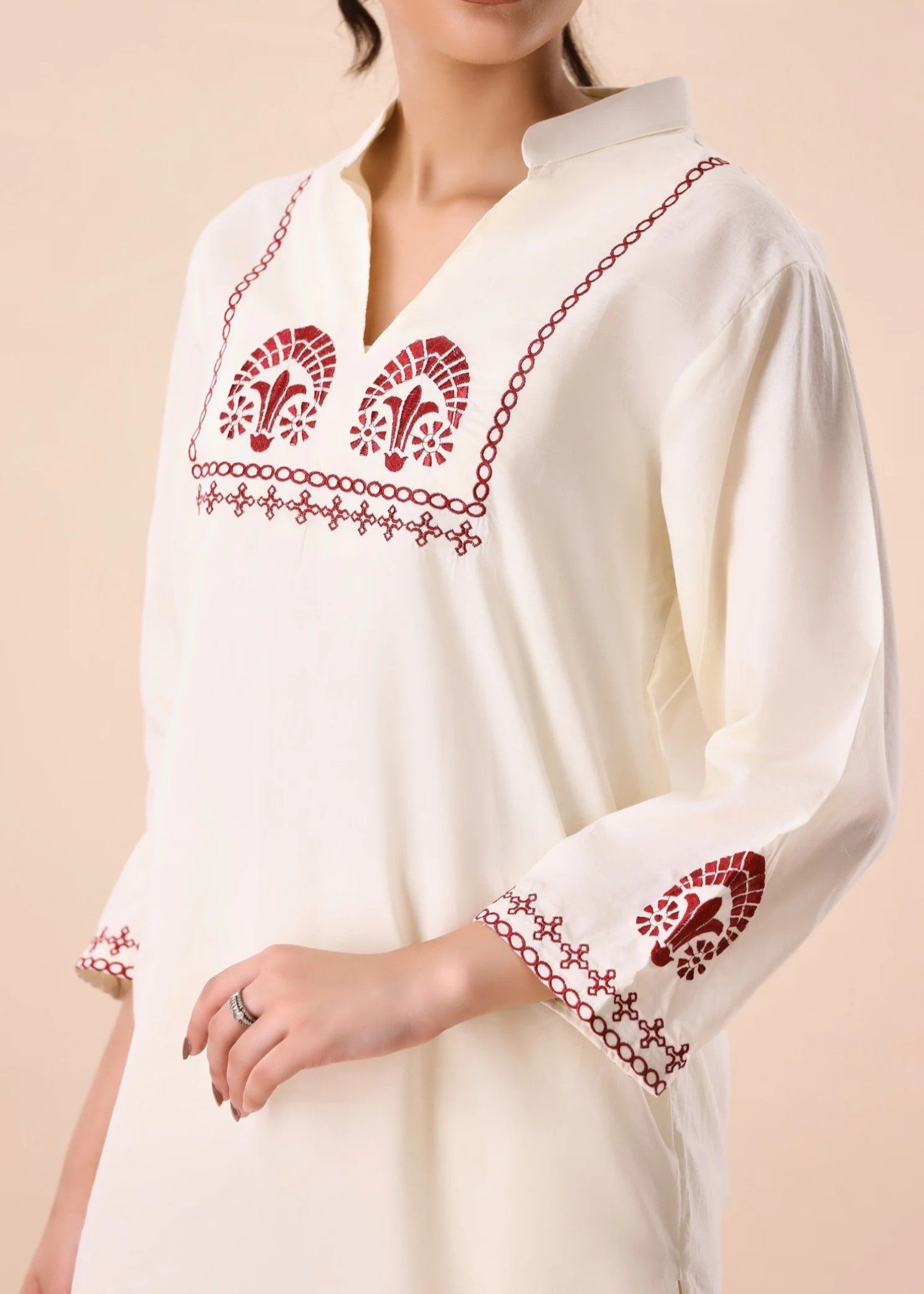 cotton Co ord Sets in Beige