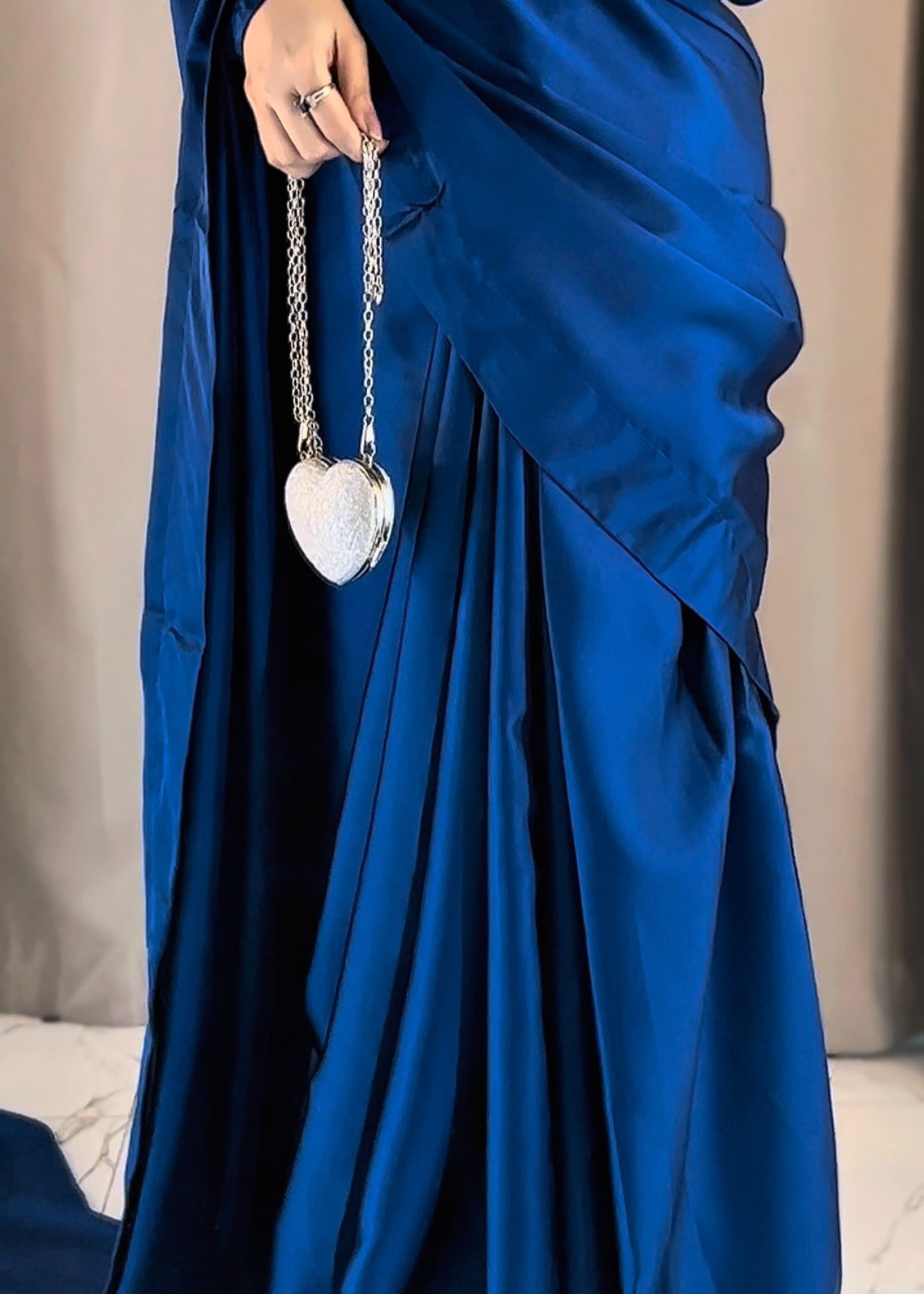 silk Saree in Sapphire blue