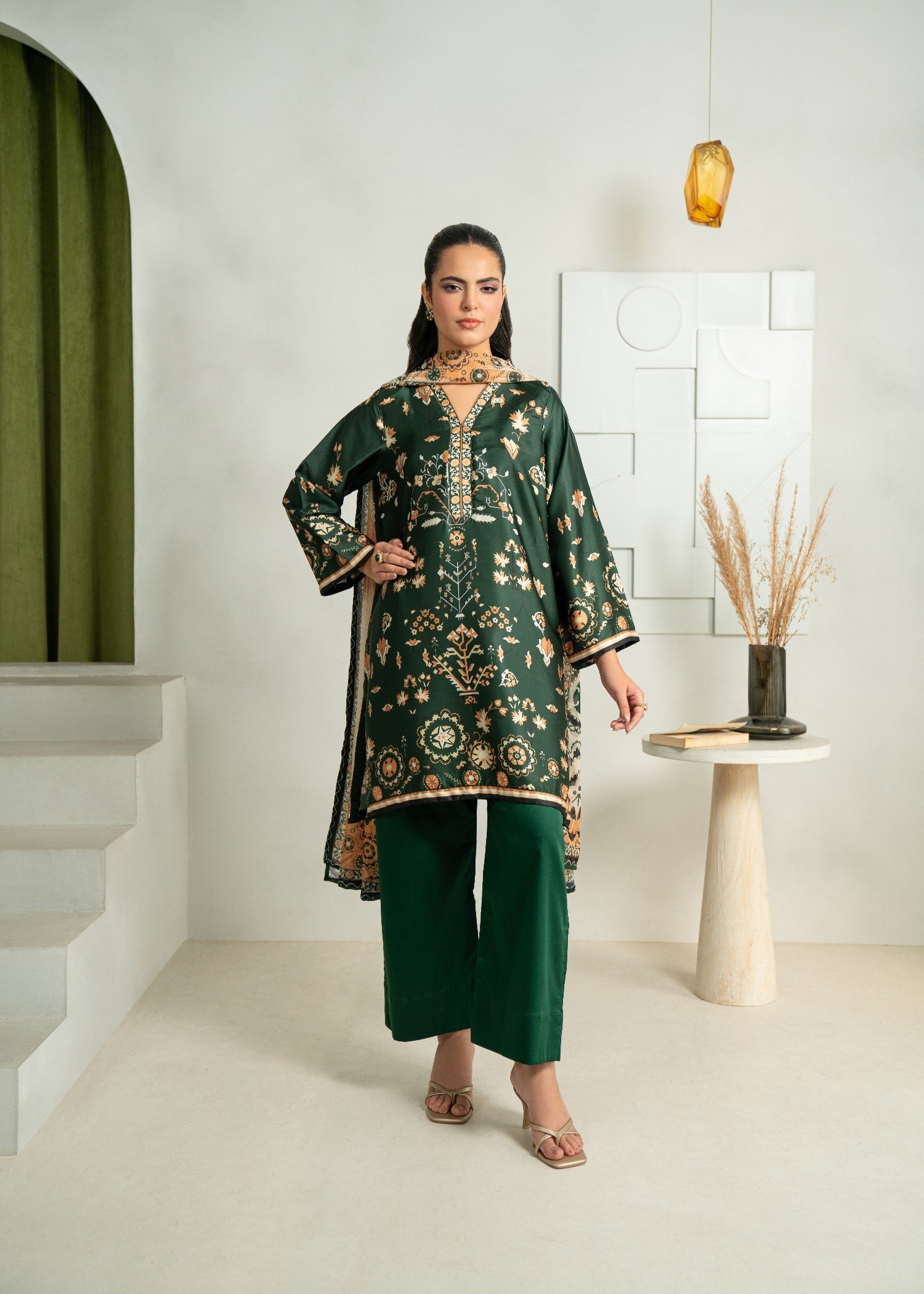 silk Unstitched in Green