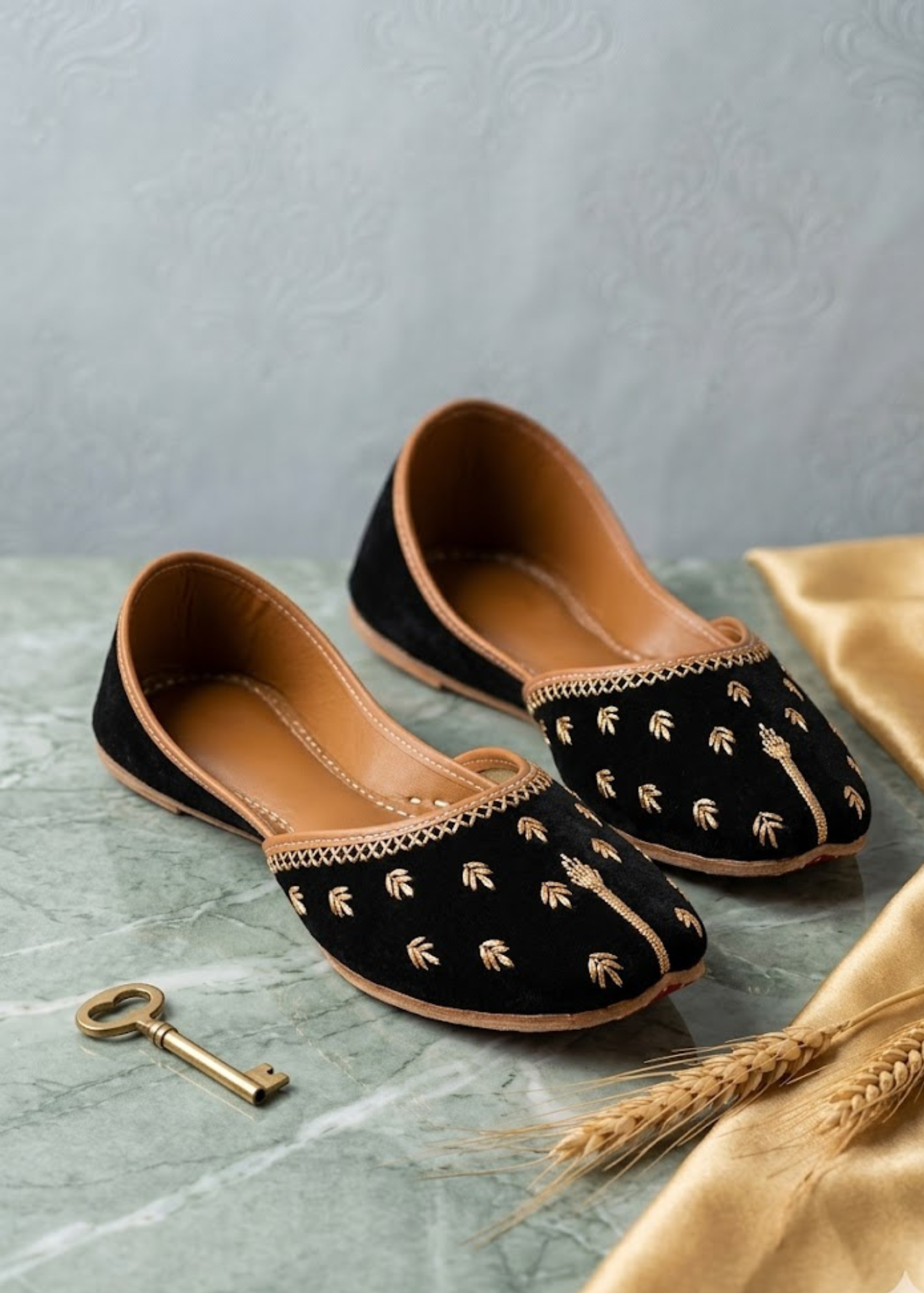 Khussa in Black by - High Quality Women Khussa RSE0100
